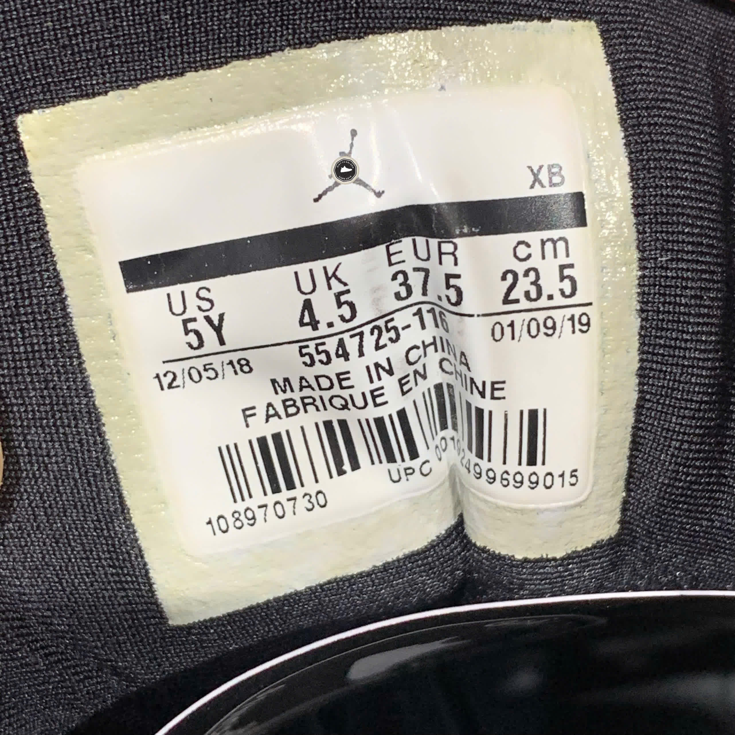 AIR JORDAN 1 MID GS CHICAGO 554725 116 SIZE 37.5 GIÀY 2HAND CHÍNH HÃNG PVN20722