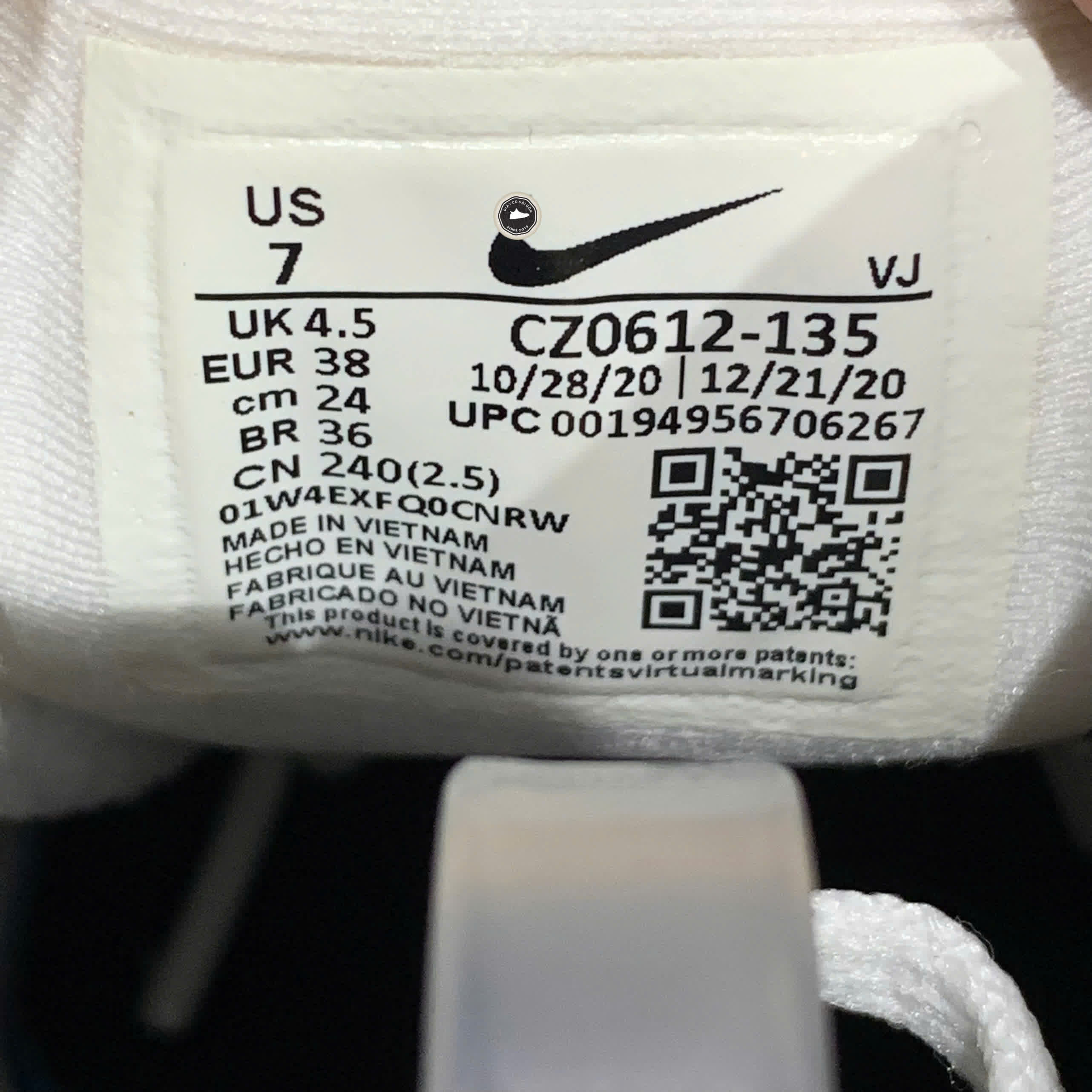 NIKE WMNS SUPERREP GO 2 'WHITE INFINITE LILAC' CZ0612 135 SIZE 38 GIÀY 2HAND CHÍNH HÃNG PVN20910