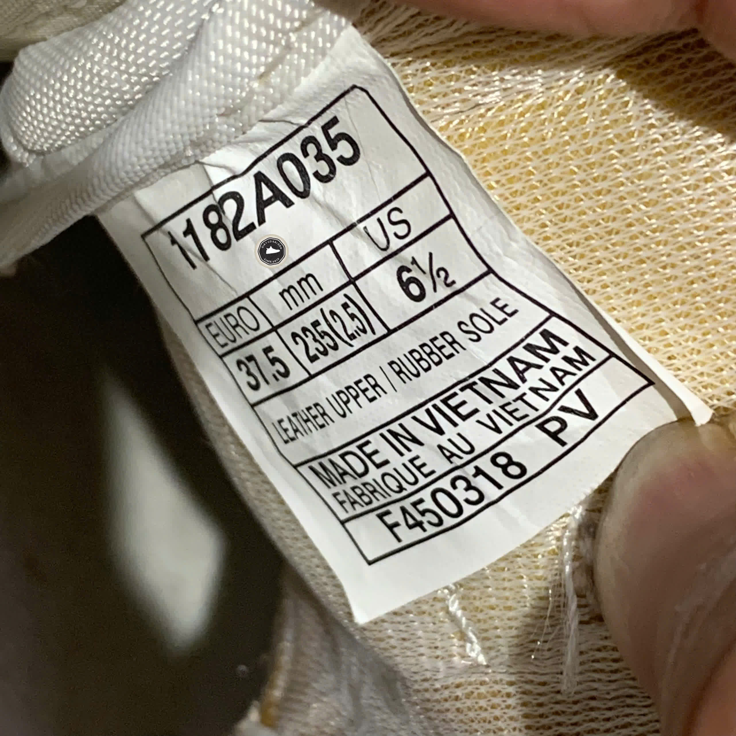 ONITSUKA TIGER GSM 'WHITE BLUE BELL' 1182A035 SIZE 37.5 GIÀY 2HAND CHÍNH HÃNG PVN20868