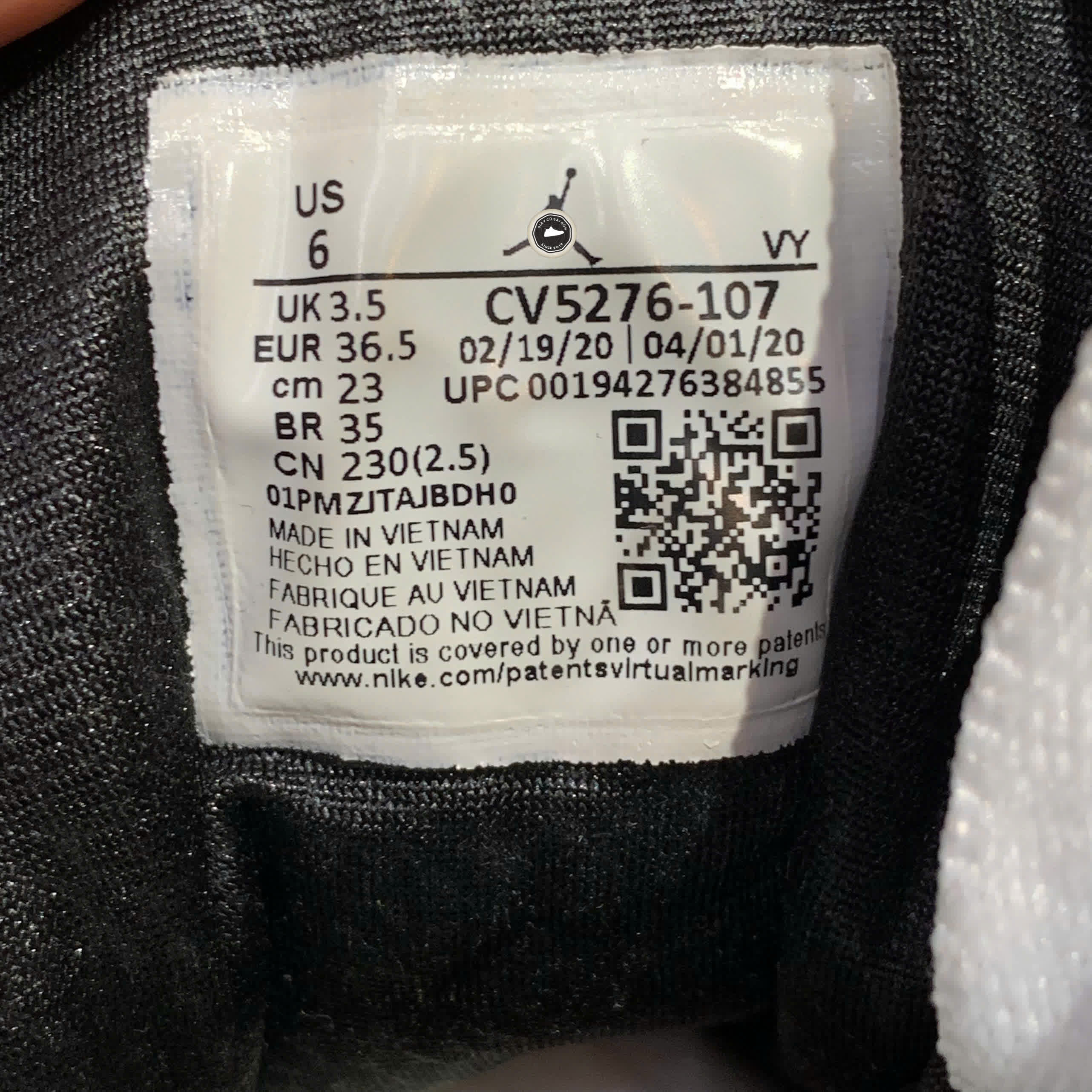 NIKE AIR JORDAN 1 MID SE 'LASER ORANGE BLACK' CV5276-107 SIZE 36.5 GIÀY 2HAND CHÍNH HÃNG PVN20731