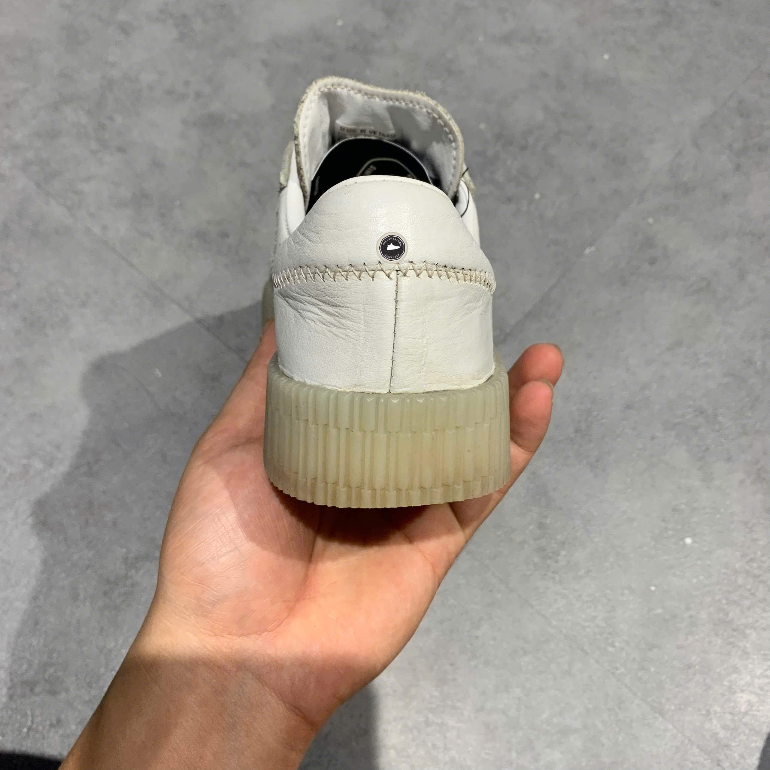 ADIDAS WMNS SAMBAROSE 'FOOTWEAR WHITE' D96702 SIZE 38 GIÀY 2HAND CHÍNH HÃNG PVN20823