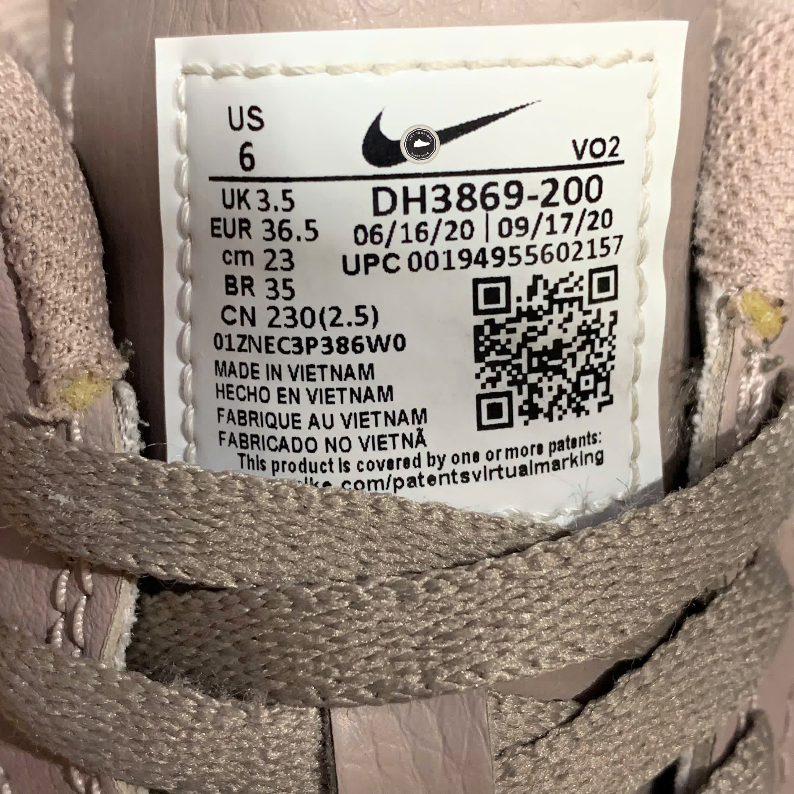 NIKE AIR FORCE 1 LOW LXX MALT DH3869-200 SIZE 36.5 GIÀY 2HAND CHÍNH HÃNG PVN20799