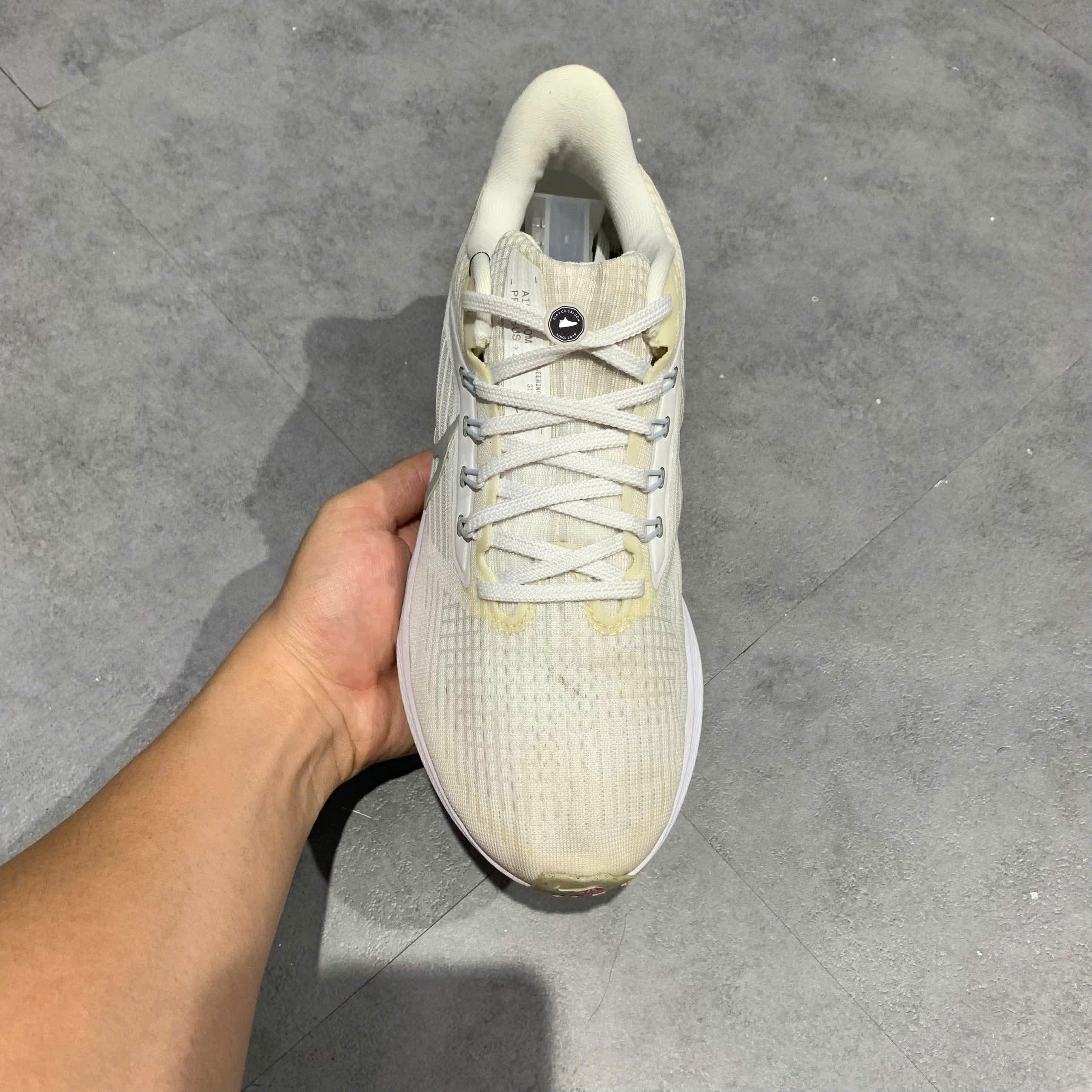 NIKE AIR ZOOM PEGASUS 39 WHITE PURE PLATINUM DH4072 100 SIZE 39 GIÀY 2HAND CHÍNH HÃNG PVN20825