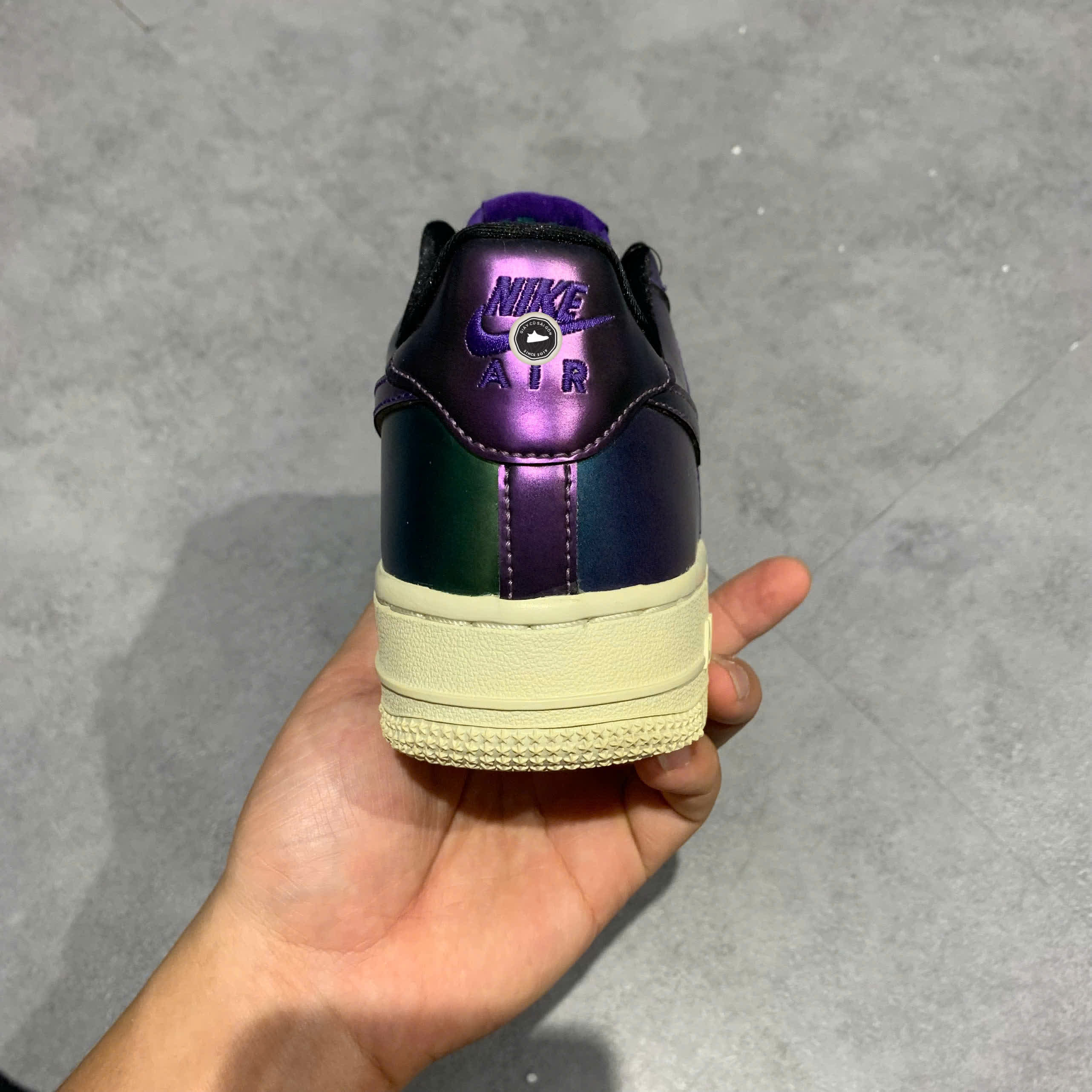 NIKE AIR FORCE 1 LOW LV8 GS 'PURPLE NEPTUNE GREEN' 849345 500 SIZE 38 GIÀY 2HAND CHÍNH HÃNG PVN20815