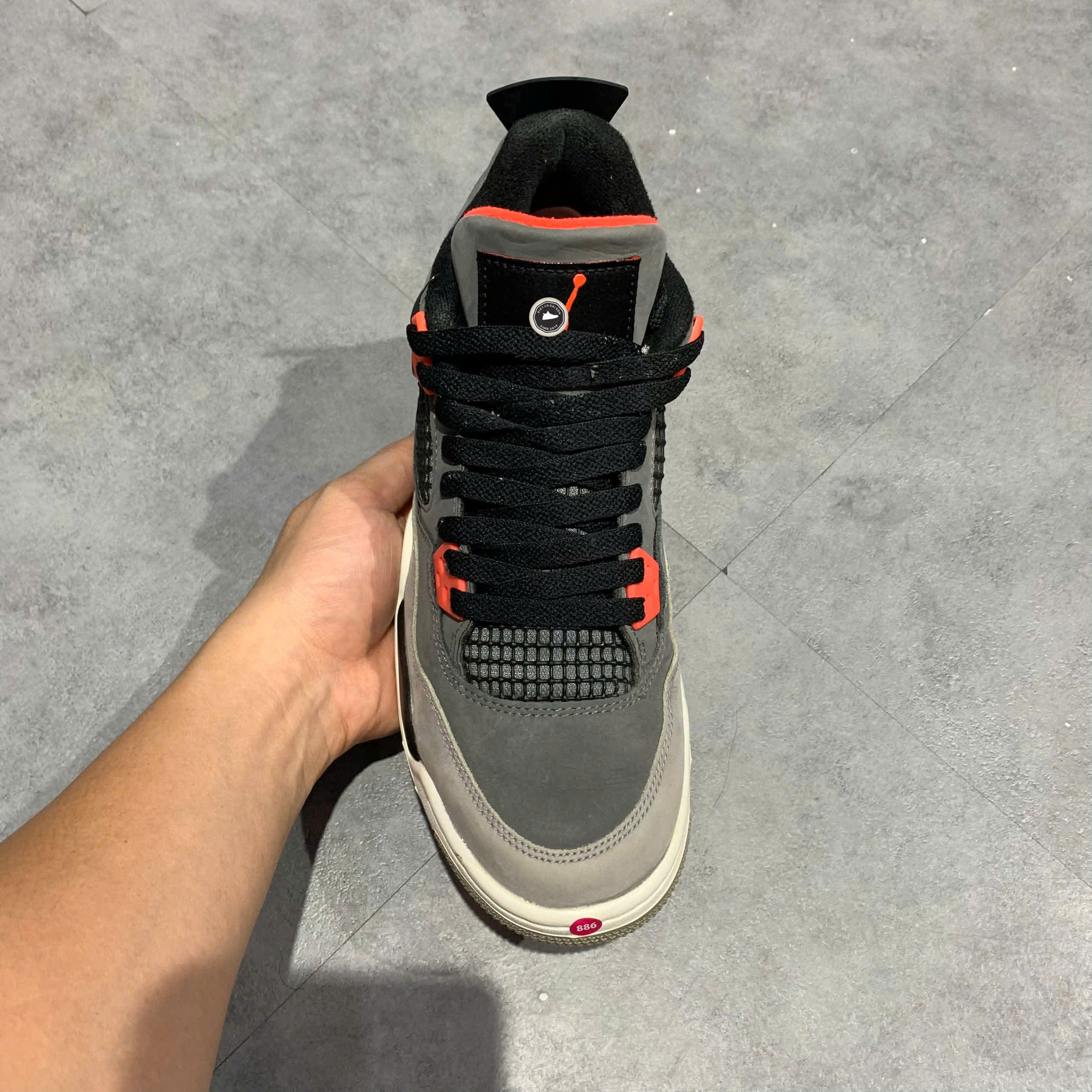 AIR JORDAN 4 RETRO GS 'INFRARED' 408452 061 SIZE 39 GIÀY 2HAND CHÍNH HÃNG PVN20741