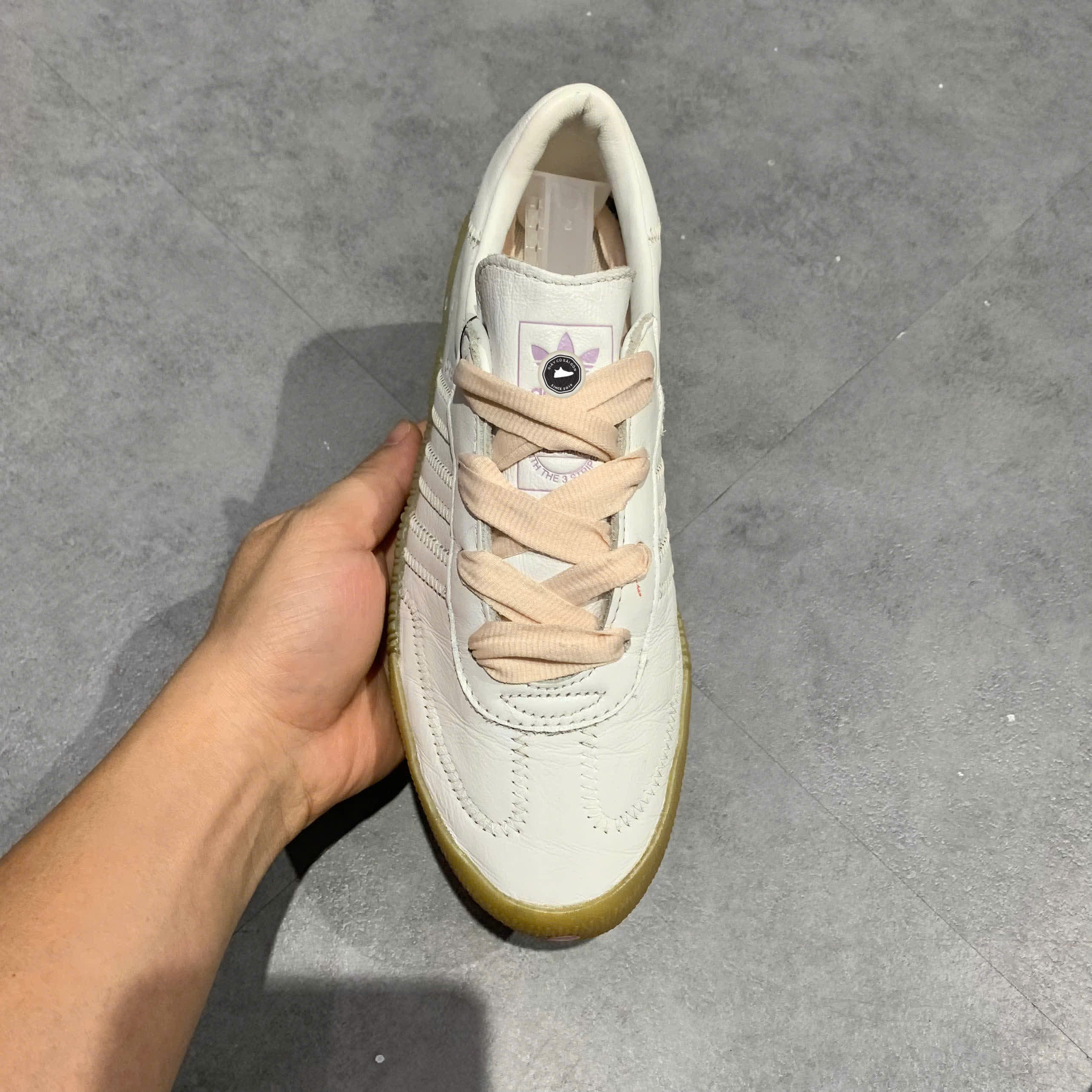 ADIDAS SAMBAROSE 'WHITE HALO PINK' FY3030 SIZE 37 1/3 GIÀY 2HAND CHÍNH HÃNG PVN20972