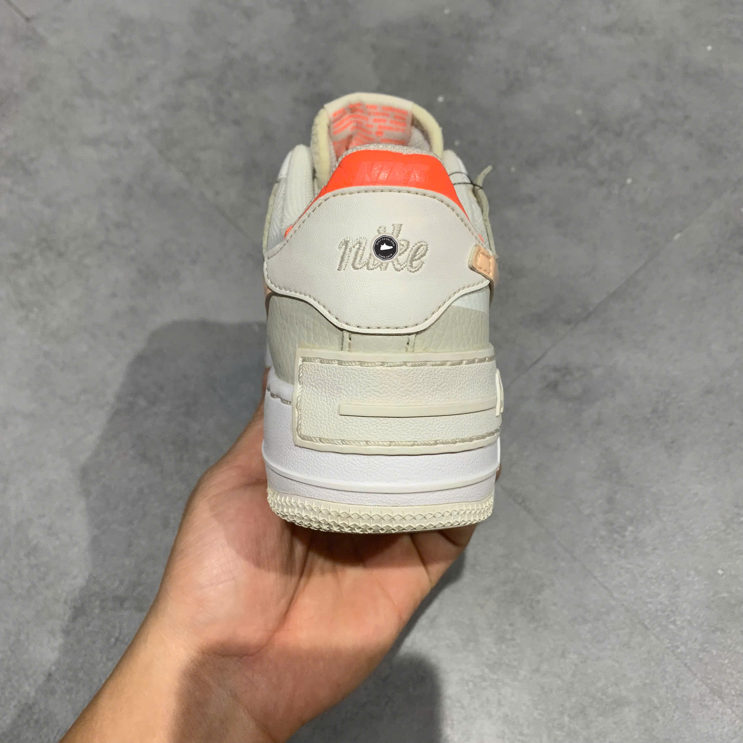 NIKE AIR FORCE 1 LOW SHADOW 'WHITE BRIGHT MANGO' DH3896 100 SIZE 36.5 GIÀY 2HAND CHÍNH HÃNG PVN20813