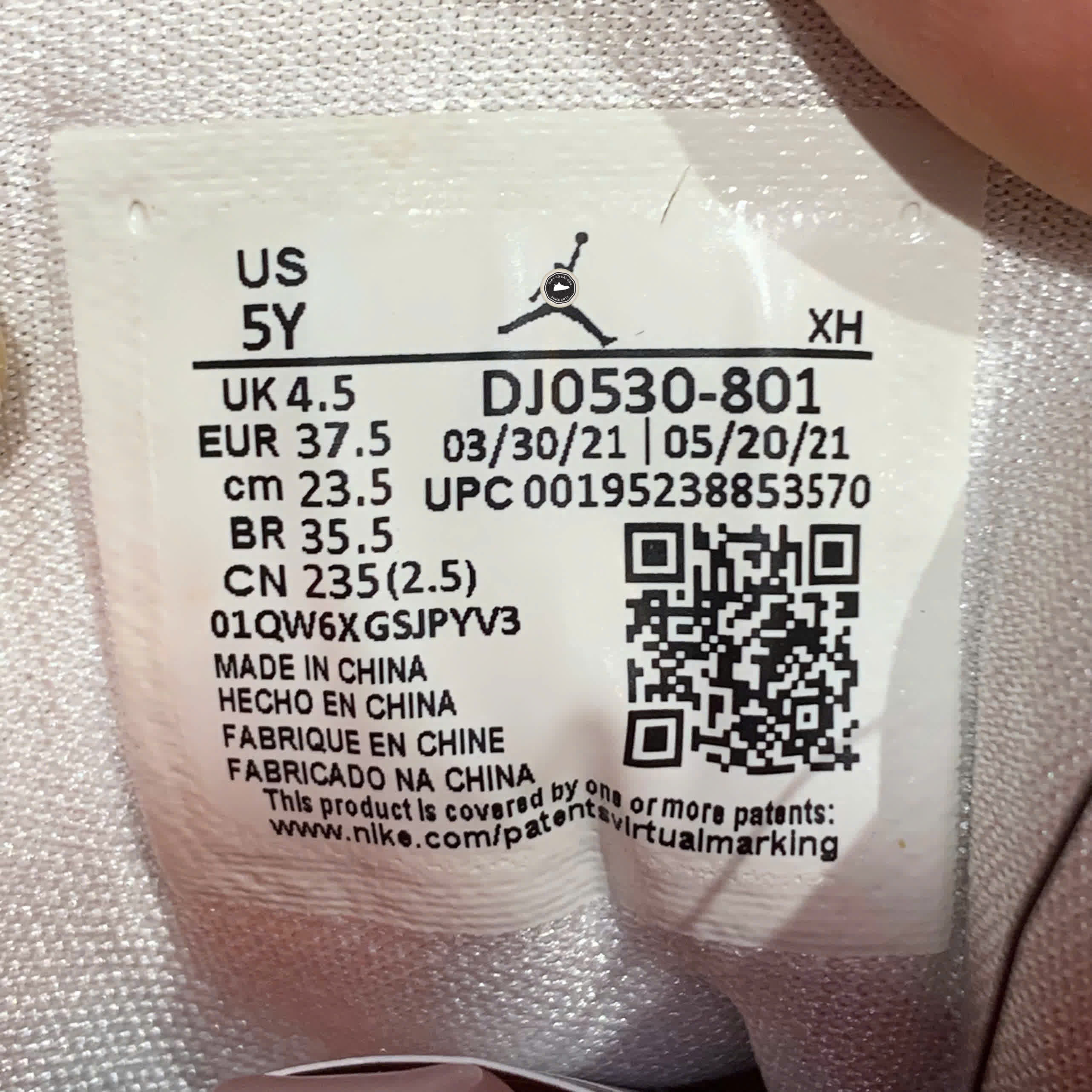 AIR JORDAN 1 LOW UTILITY GS 'CRIMSON PULSE' DJ0530 801 SIZE 37.5 GIÀY 2HAND CHÍNH HÃNG PVN20798