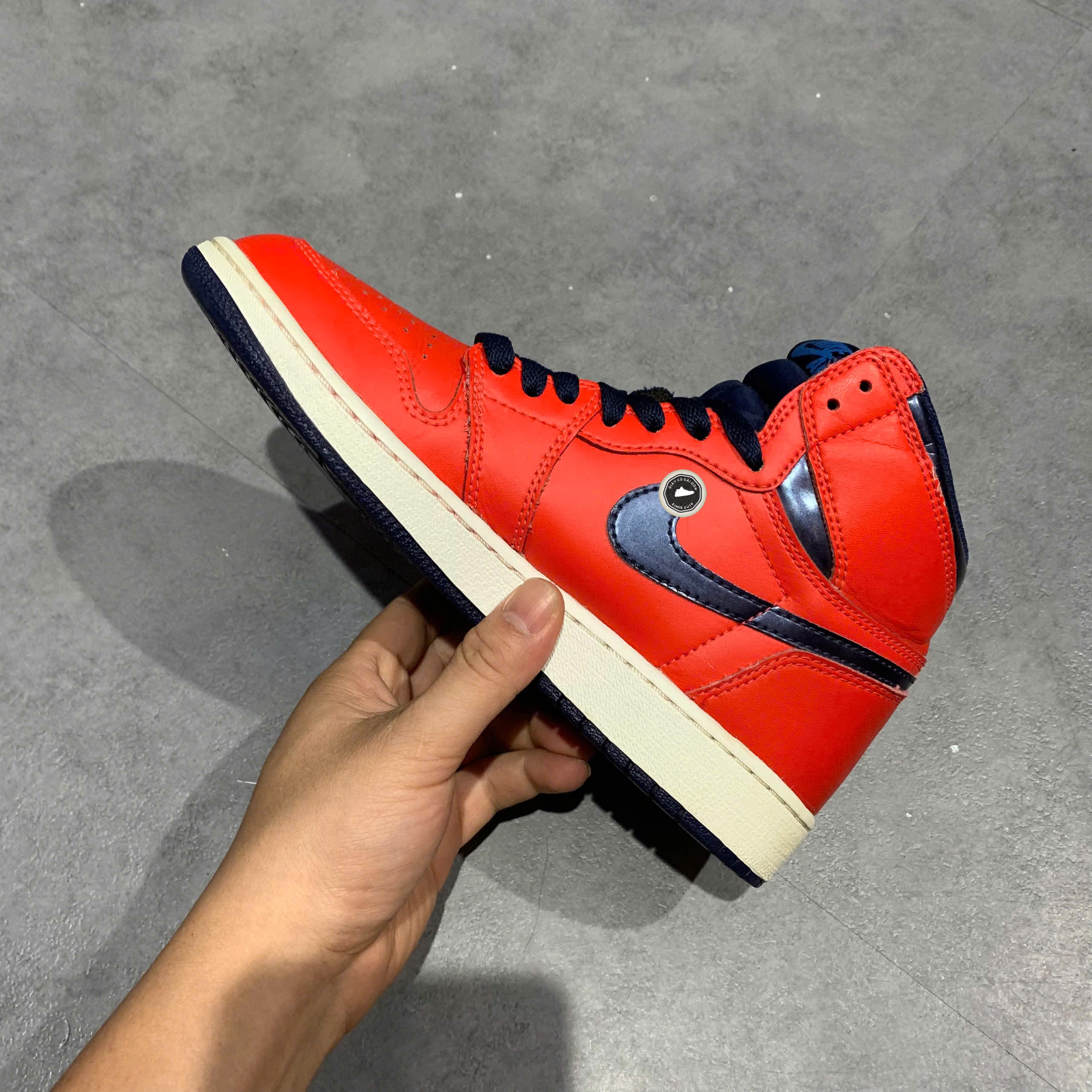 AIR JORDAN 1 RETRO BG 'LETTERMAN' 575441 606 SIZE 38 GIÀY 2HAND CHÍNH HÃNG PVN20793
