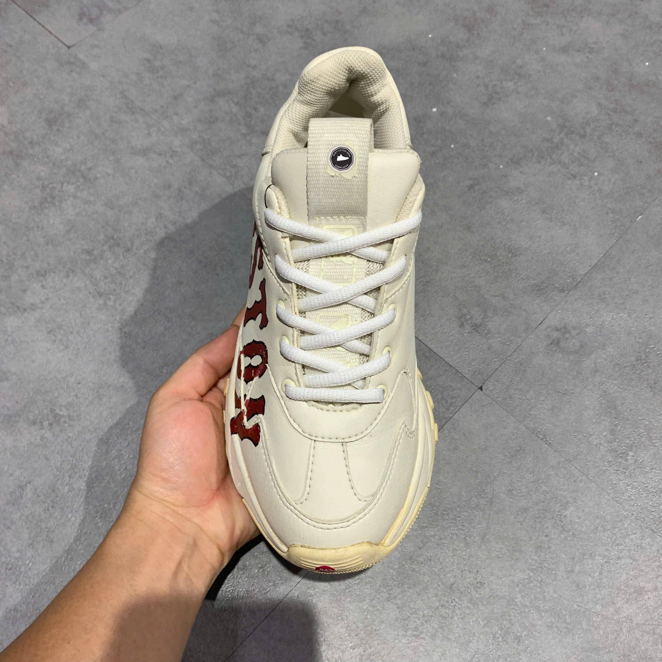 MLB Big Ball Chunky P – Boston Big Ball Chunky P 32SHC2915 SIZE 39 Giày 2hand chính hãng PVN20635