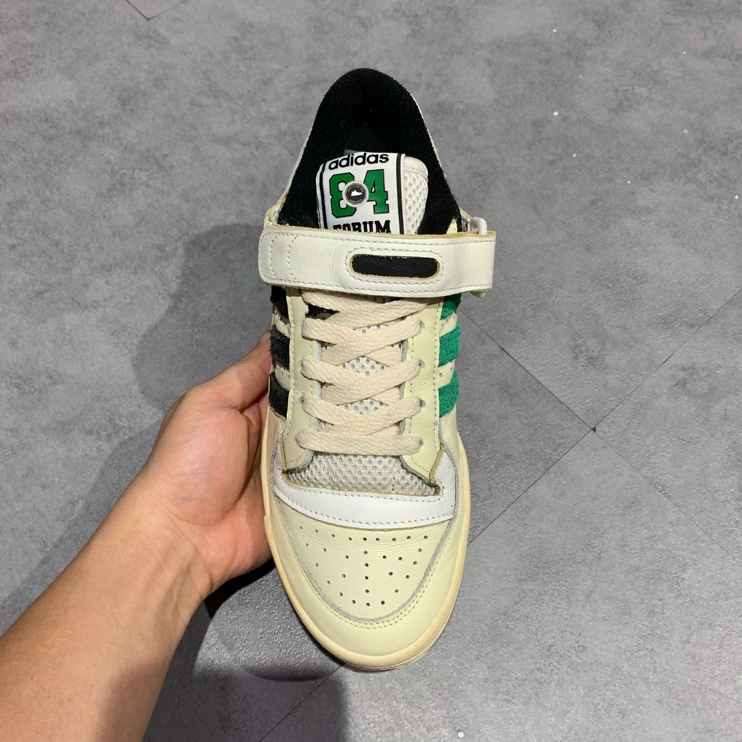 ADIDAS FORUM 84 LOW 'CELTICS' GX9058 SIZE 39 1/3 GIÀY 2HAND CHÍNH HÃNG PVN20484