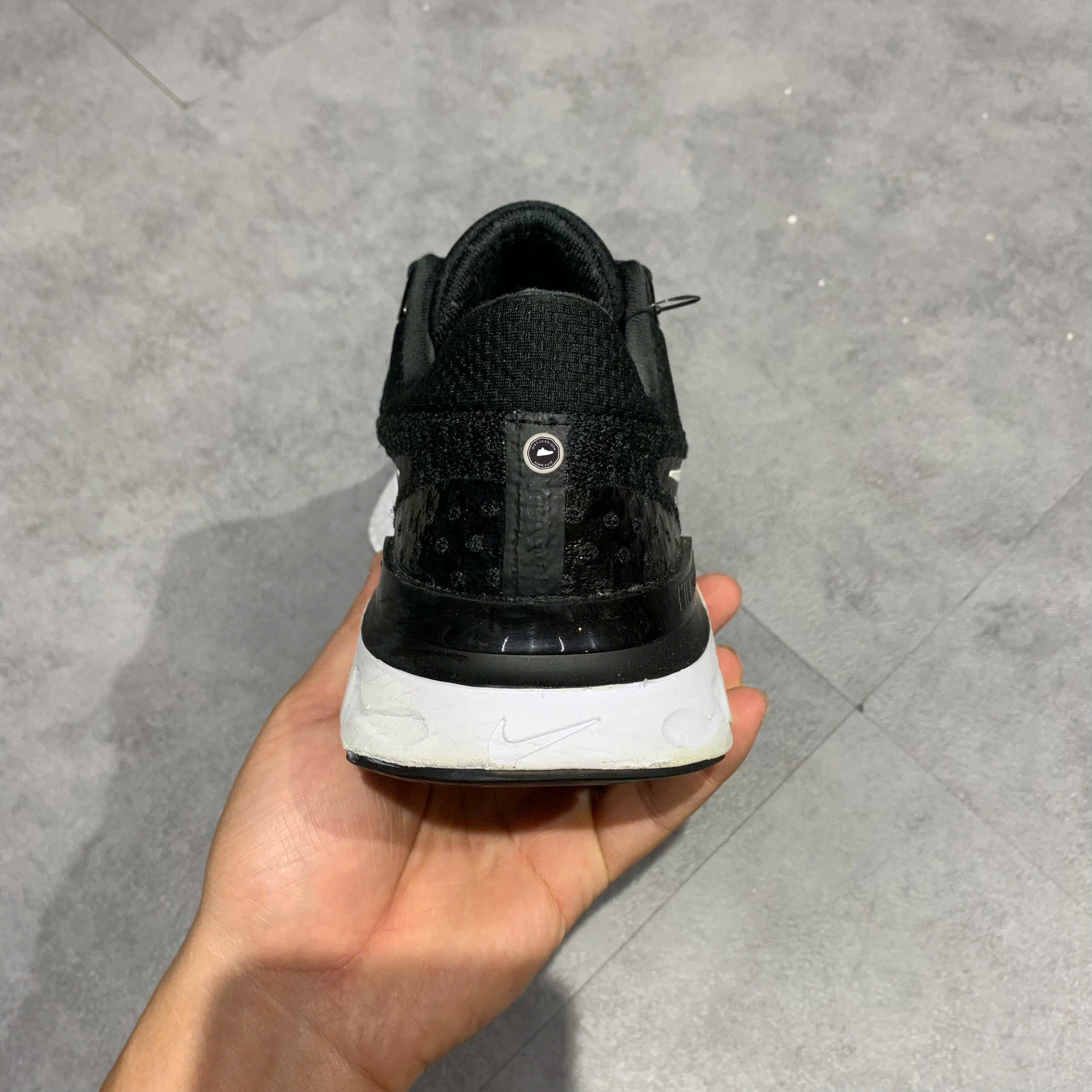 NIKE REACT INFINITY RUN FLYKNIT 3 'BLACK WHITE' DD3024-001 SIZE 39 GIÀY 2HAND CHÍNH HÃNG PVN20602