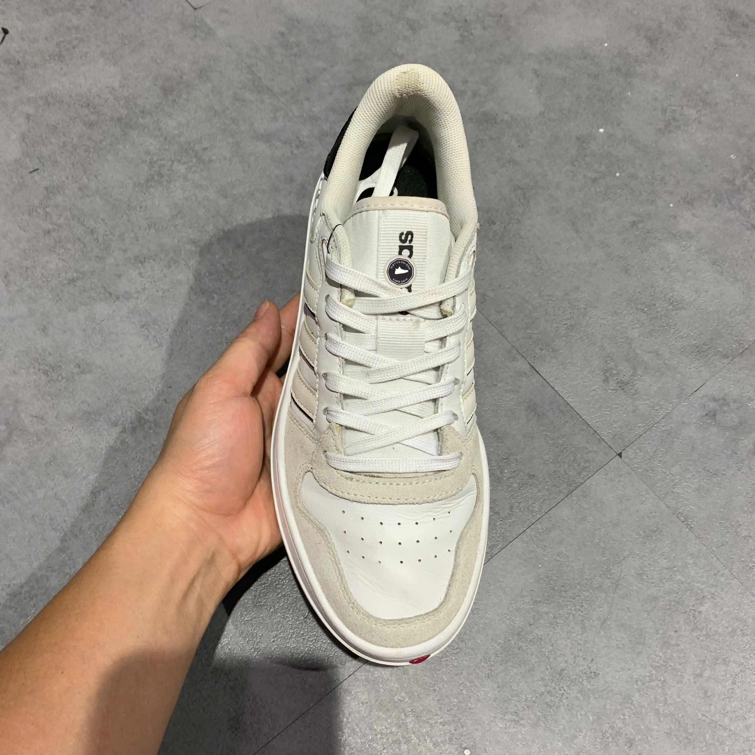 ADIDAS BREAKNET PLUS 'CLOUD WHITE' FY5914 SIZE 39 1/3 GIÀY 2HAND CHÍNH HÃNG PVN20441