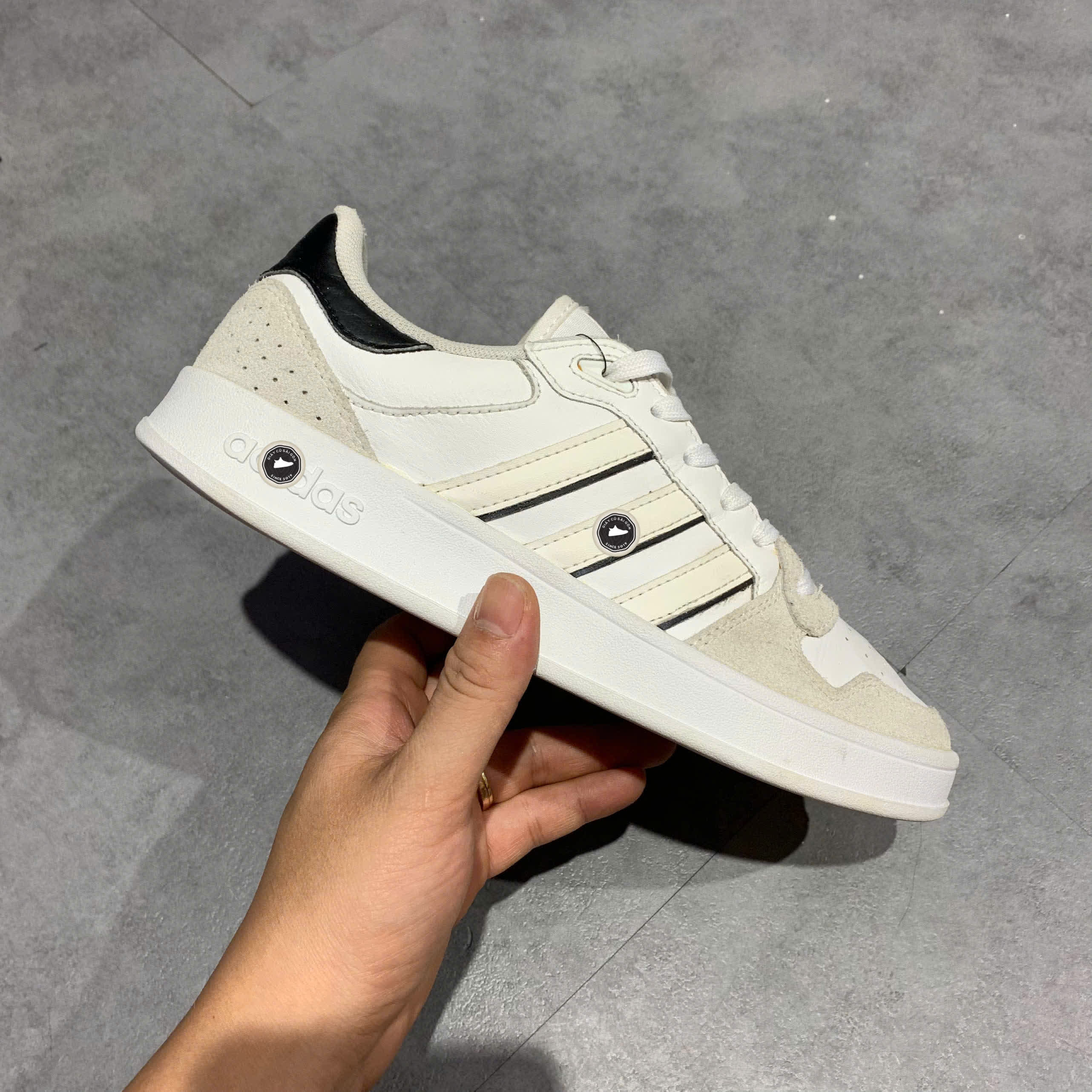 ADIDAS BREAKNET PLUS 'CLOUD WHITE' FY5914 SIZE 39 1/3 GIÀY 2HAND CHÍNH HÃNG PVN20441