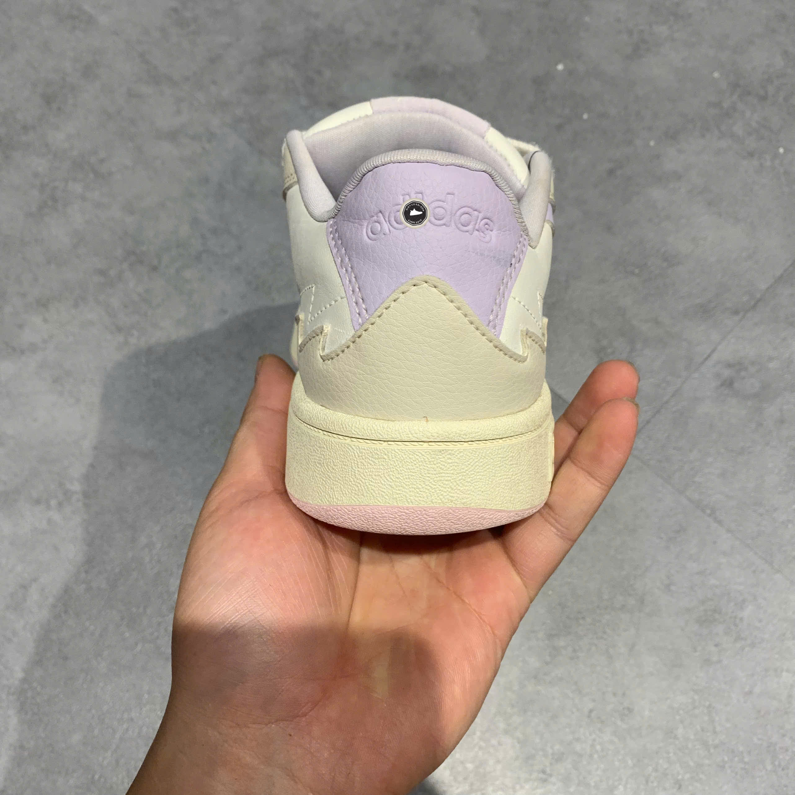 ADIDAS NEO WCARD SHOES 'BEIGE PURPLE' IG5490 SIZE 38 GIÀY 2HAND CHÍNH HÃNG PVN20869