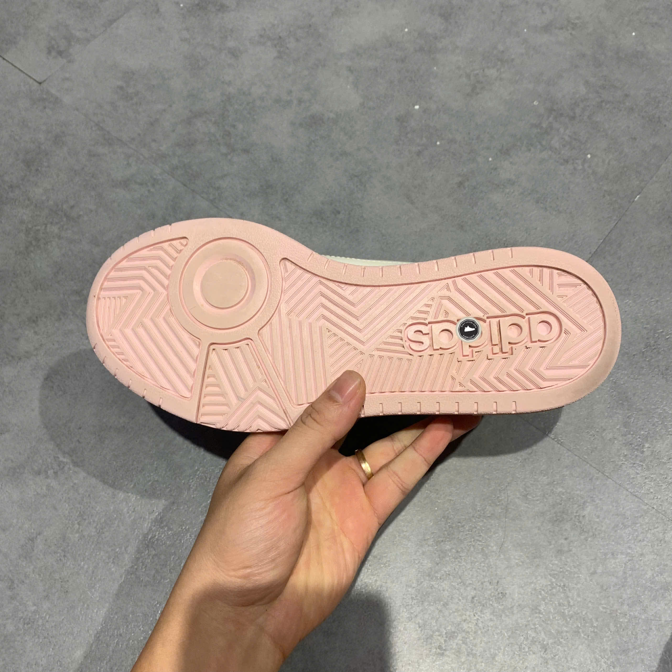 ADIDAS NEO WCARD SHOES 'BEIGE PURPLE' IG5490 SIZE 38 GIÀY 2HAND CHÍNH HÃNG PVN20869