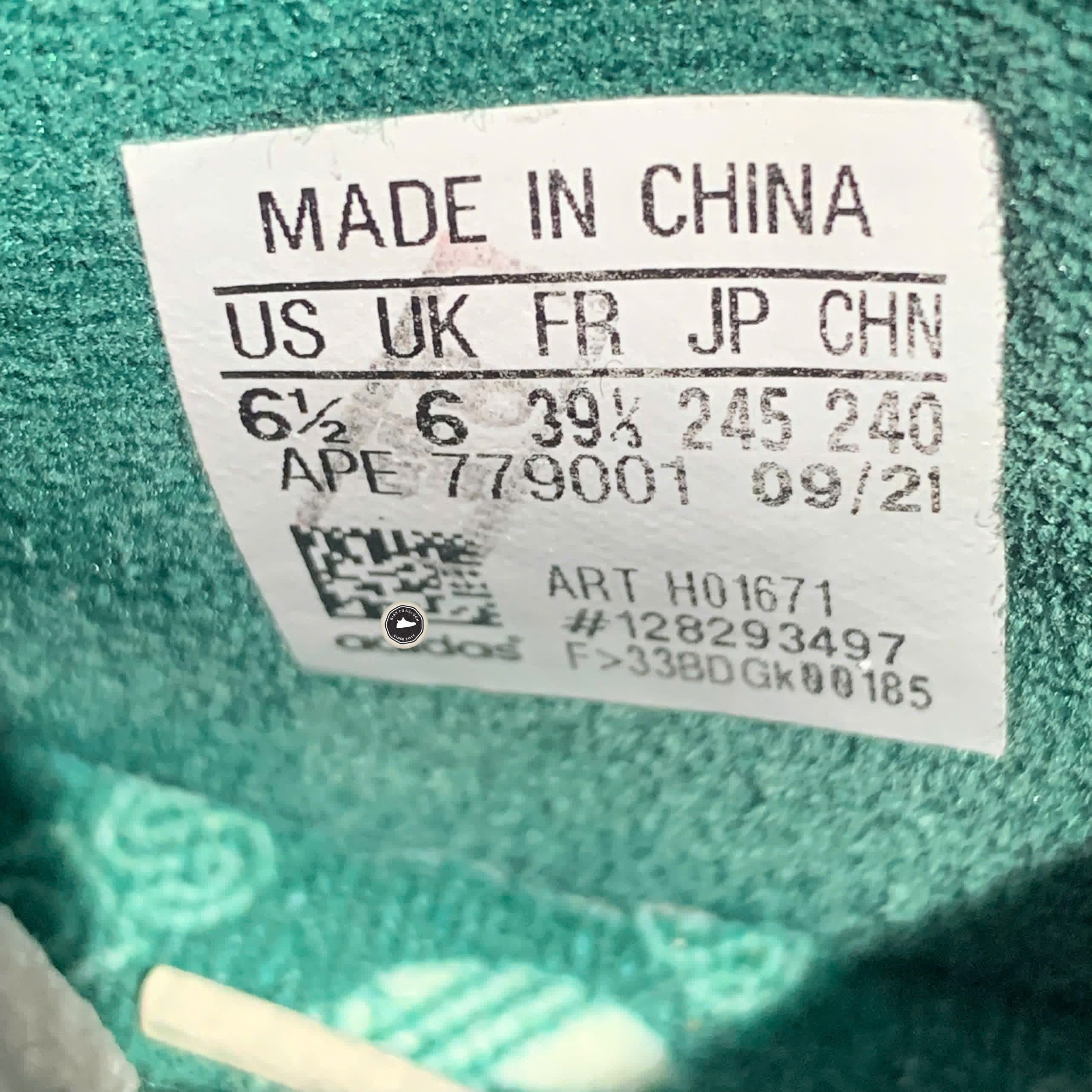 ADIDAS FORUM 84 LOW OFF WHITE COLLEGIATE GREEN GLOW PINK H01671 SIZE 39 1/3 GIÀY 2HAND CHÍNH HÃNG PVN20854