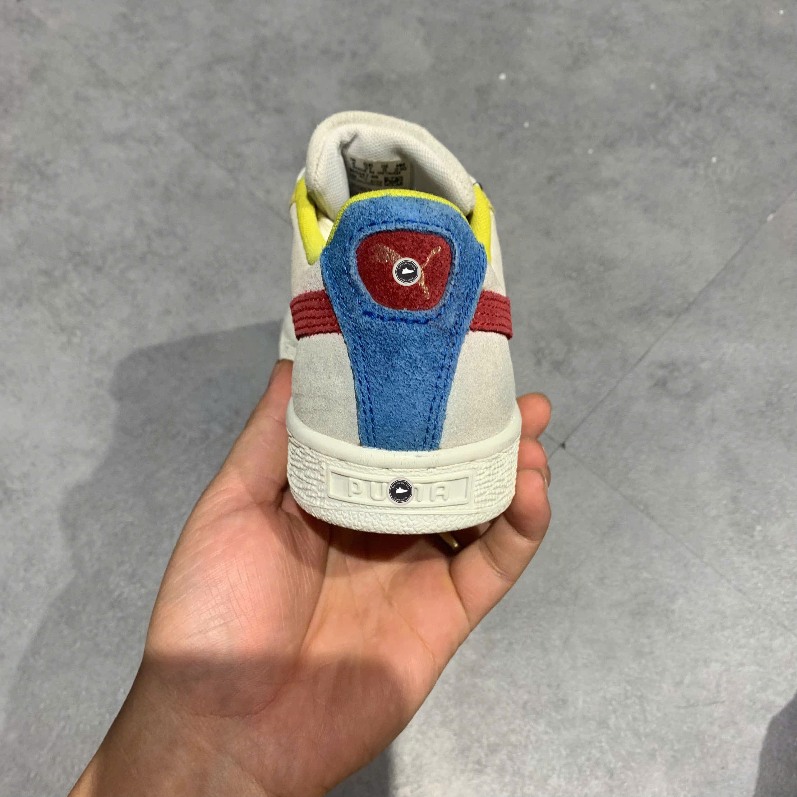 PUMA Suede Classic 'White Super Lemon Red' 365347 89 SIZE 37 GIÀY 2HAND CHÍNH HÃNG PVN20865