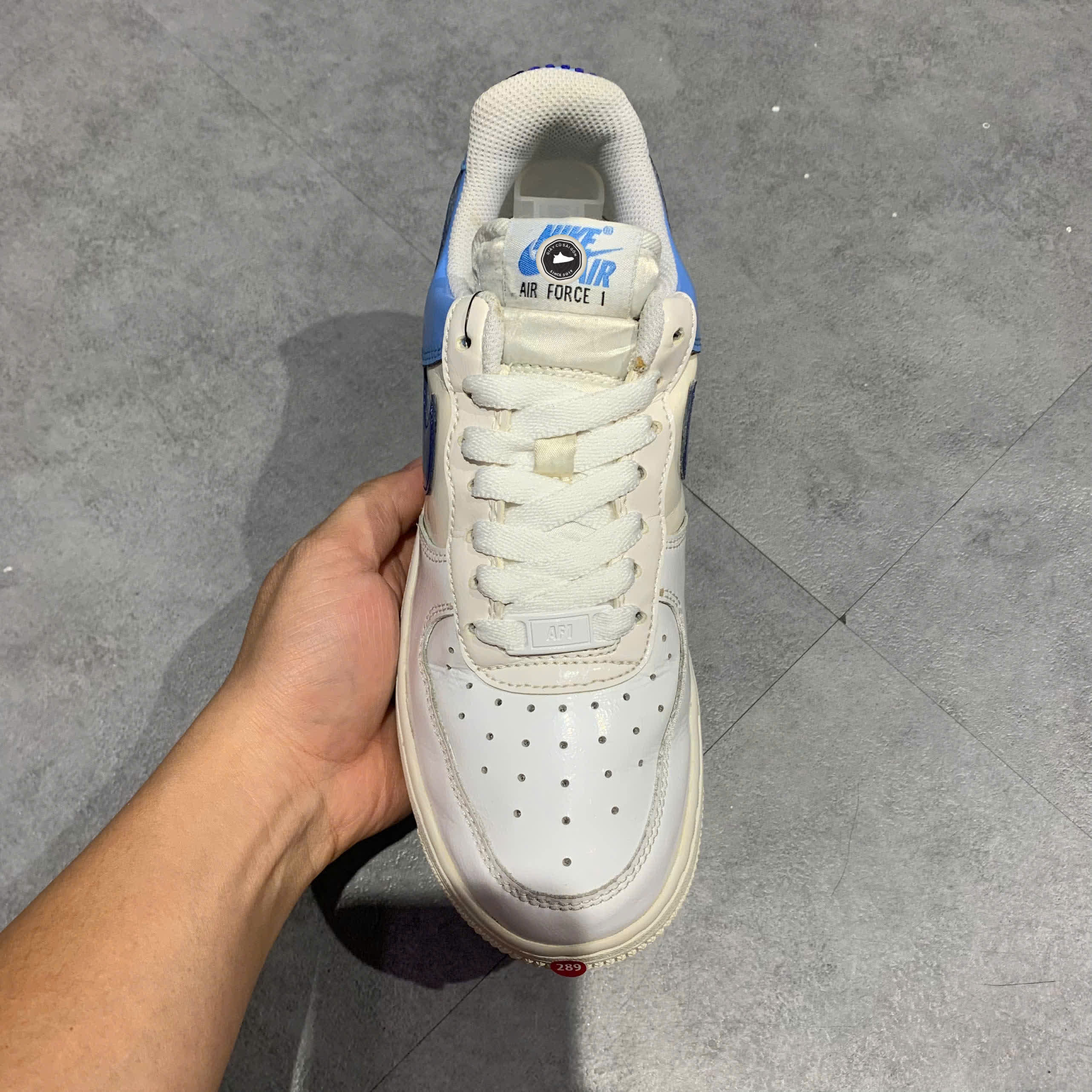 Nike Air Force 1 '07 Essential 'University Blue Concord' DJ9942 400 SIZE 36.5 GIÀY 2HAND CHÍNH HÃNG PVN20687