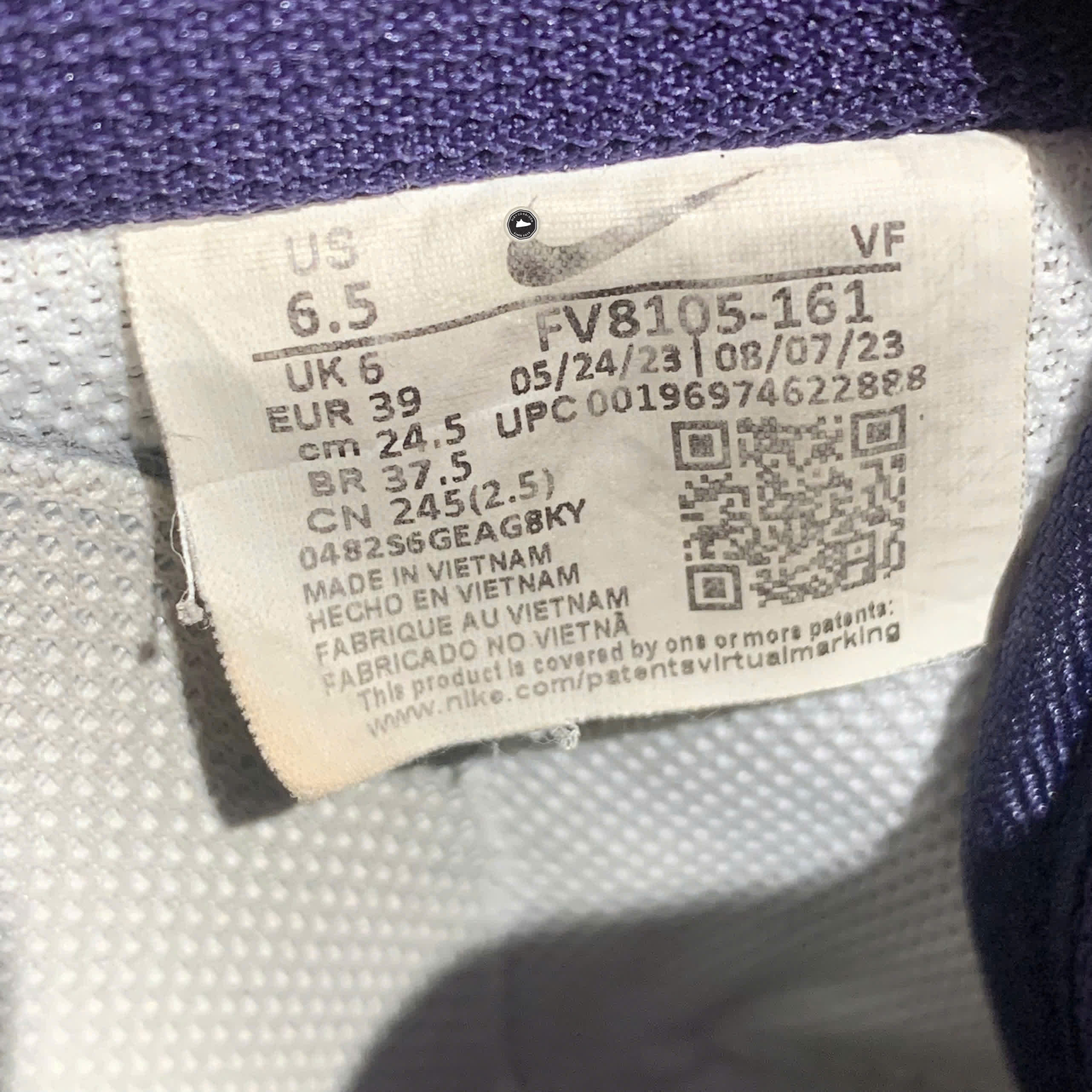 NIKE AIR FORCE 1 LOW '07 'FROM NIKE TO YOU' WHITE TEAM RED POLAR FV8105 161 SIZE 39 GIÀY 2HAND CHÍNH HÃNG PVN20706