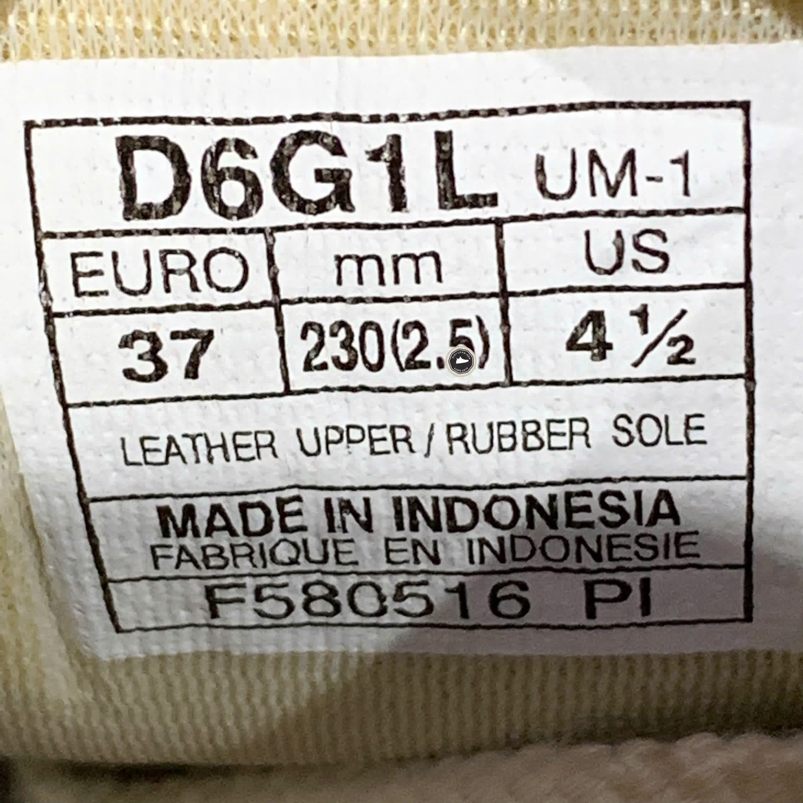 ONITSUKA TIGER MEXICO 66 'GOLD' D6G1L SIZE 37 GIÀY 2HAND CHÍNH HÃNG PVN20665