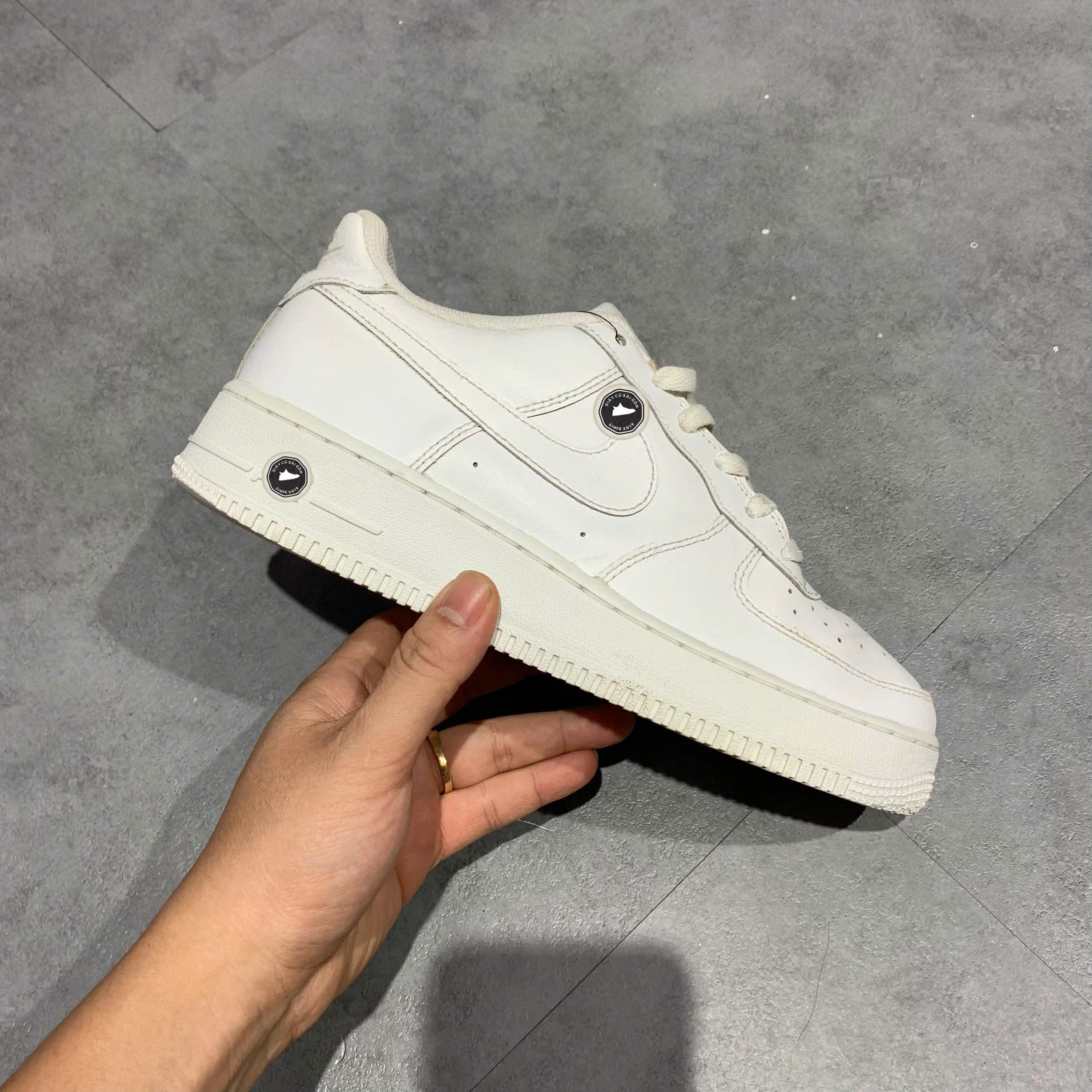 Nike Air Force 1 Low GS 'White' 314192 117 SIZE 38.5 GIÀY 2HAND CHÍNH HÃNG PVN20700