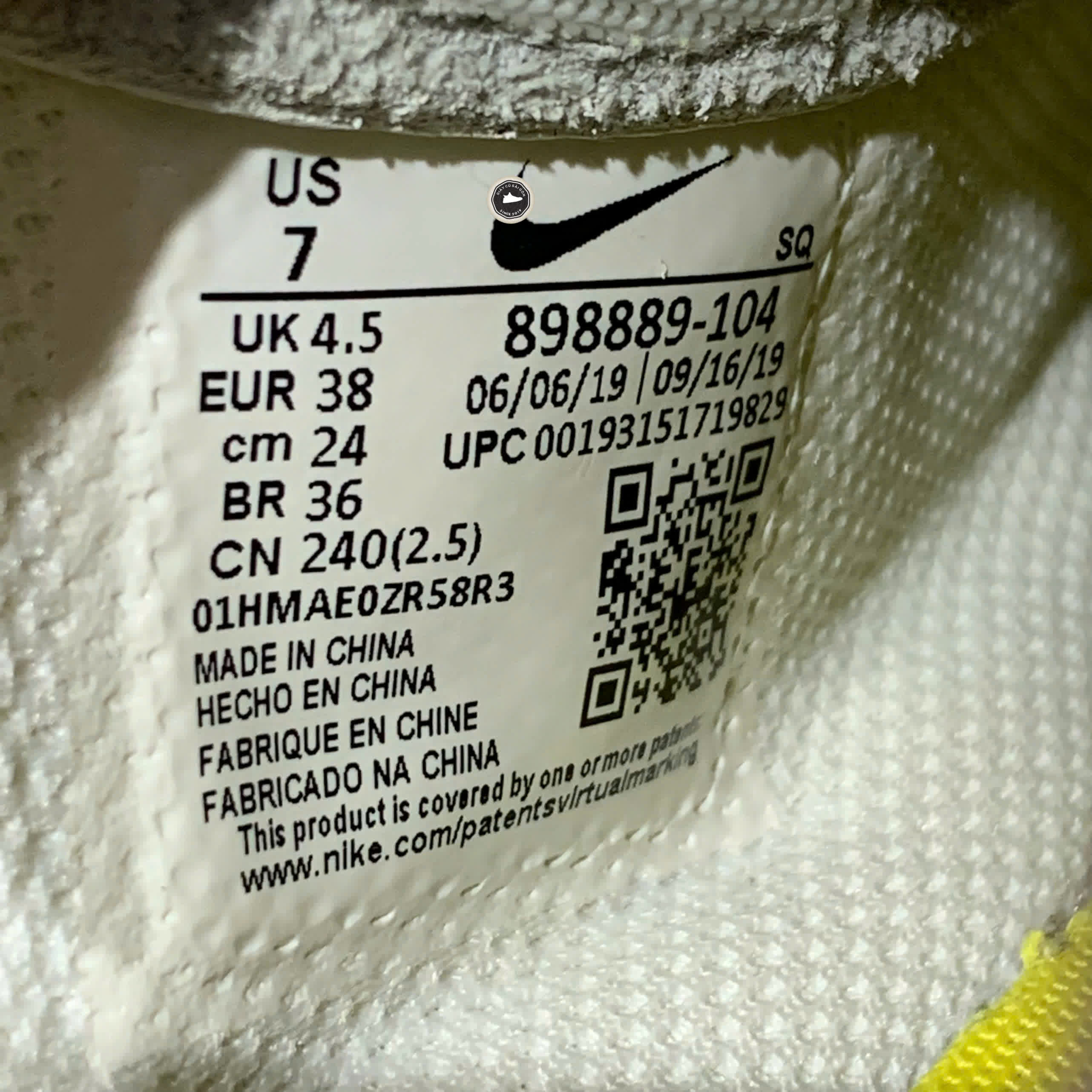 Nike WMNS Air Force 1 '07 Lux 'White Reflective' 898889 104 SIZE 38 GIÀY 2HAND CHÍNH HÃNG PVN20685