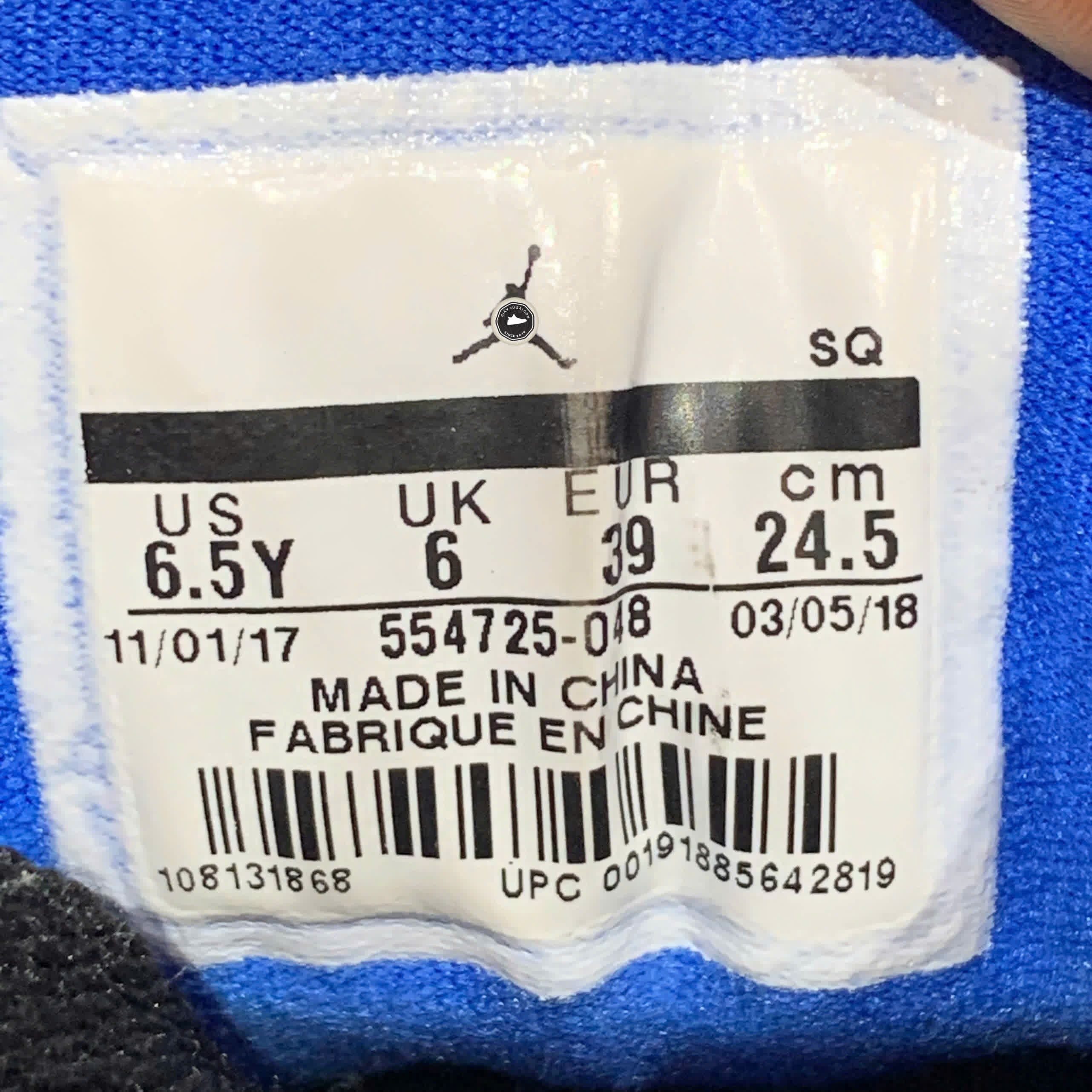 Air Jordan 1 Mid GS Paint Splatter 554725 048 SIZE 39 GIÀY 2HAND CHÍNH HÃNG PVN20683