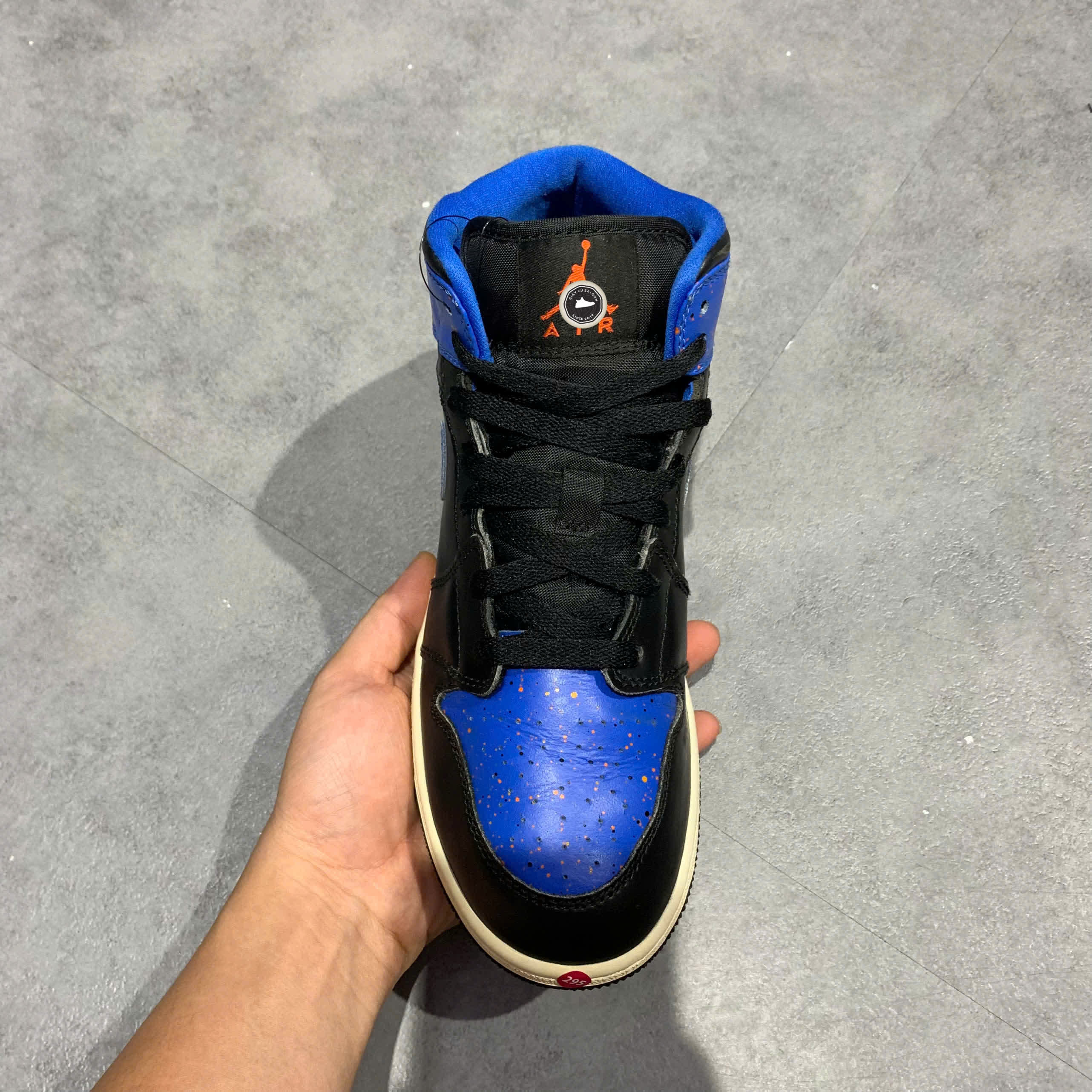 Air Jordan 1 Mid GS Paint Splatter 554725 048 SIZE 39 GIÀY 2HAND CHÍNH HÃNG PVN20683