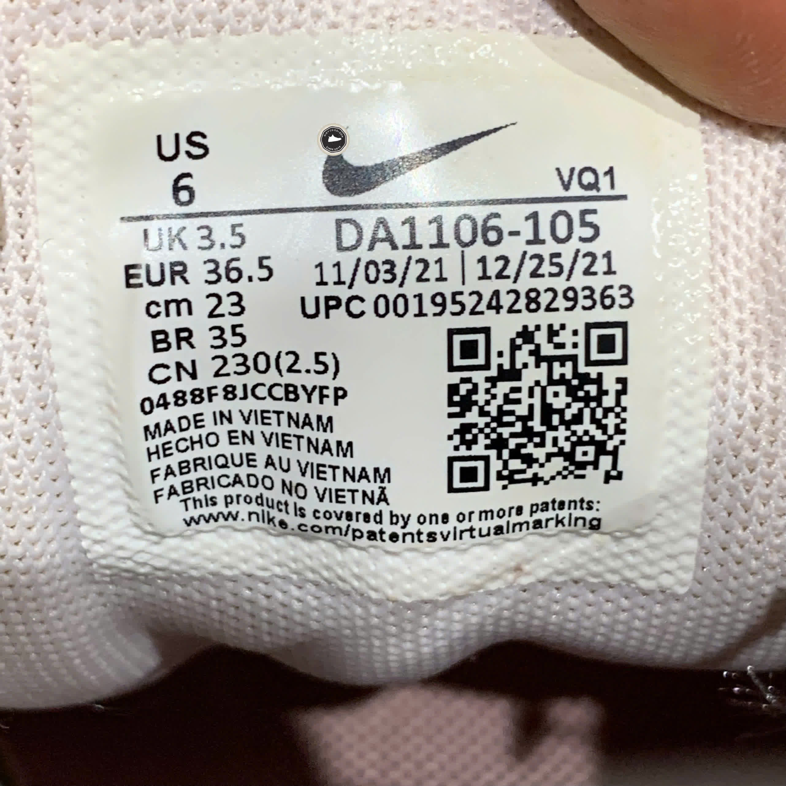 NIKE QUEST 4 'WHITE PINK' DA1106 105 SIZE 36.5 GIÀY 2HAND CHÍNH HÃNG PVN20879