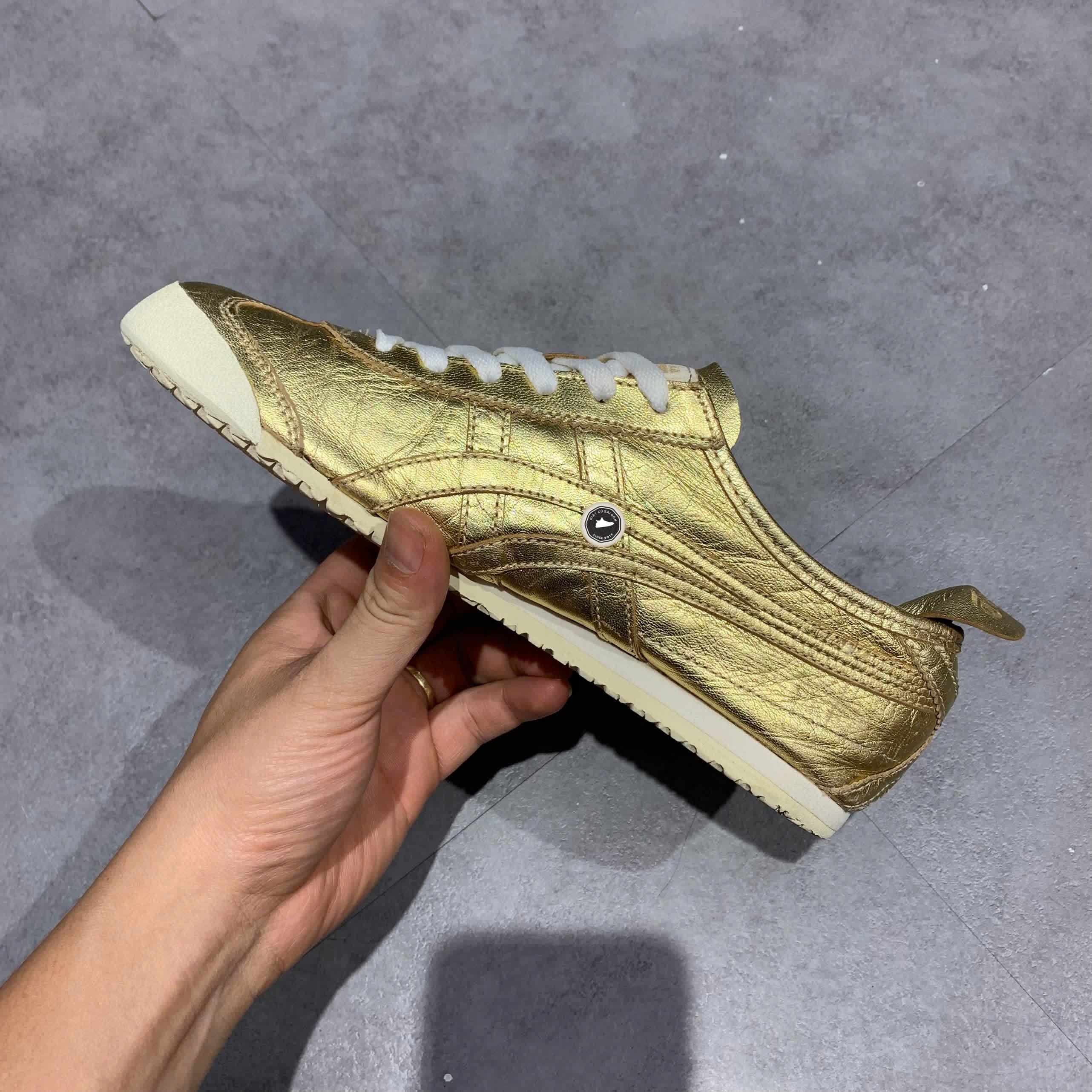 ONITSUKA TIGER MEXICO 66 'GOLD' D6G1L-9494 SIZE 38 GIÀY 2HAND CHÍNH HÃNG PVN20664