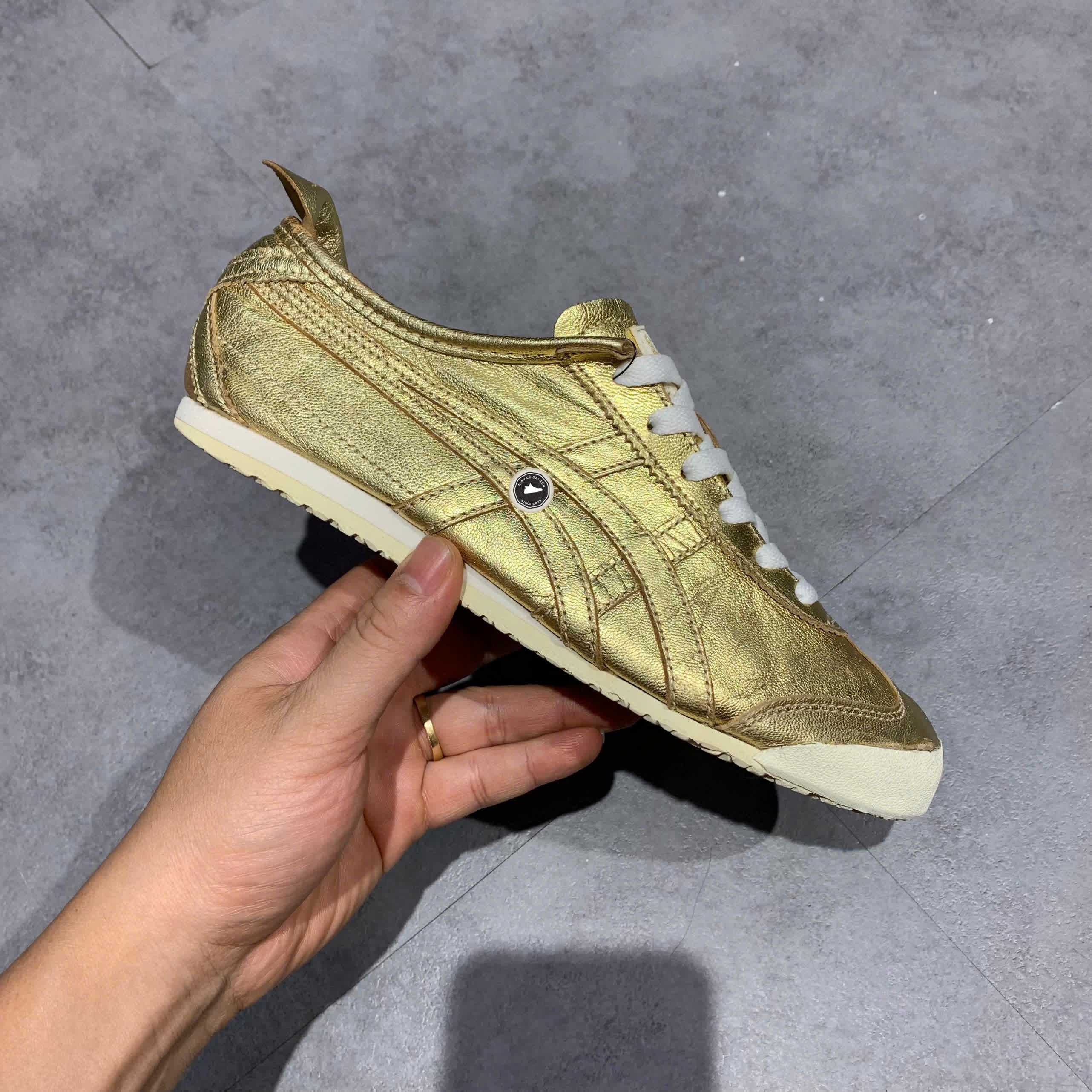 ONITSUKA TIGER MEXICO 66 'GOLD' D6G1L-9494 SIZE 38 GIÀY 2HAND CHÍNH HÃNG PVN20664