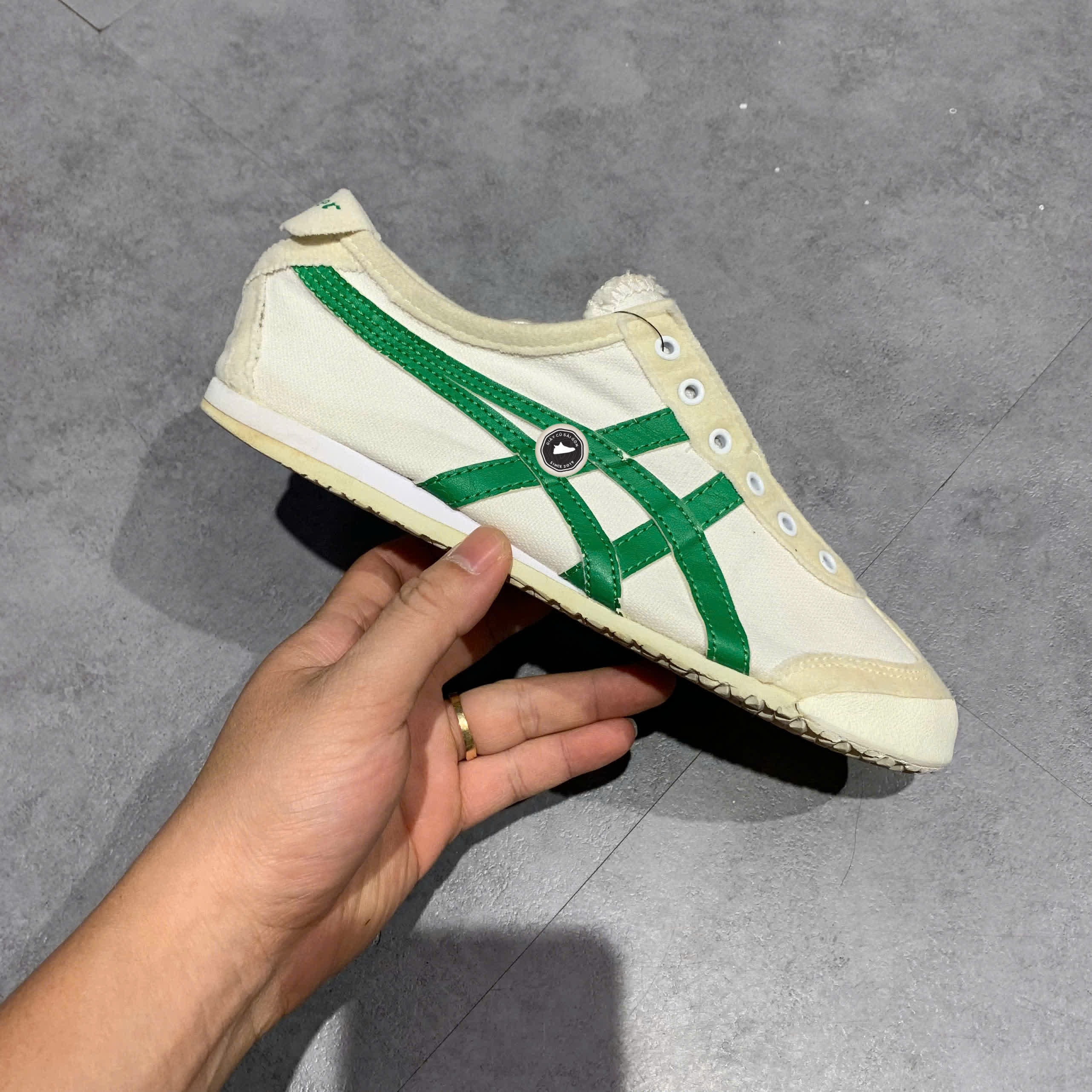 Onitsuka Tiger Mexico 66 Slip-On D342Q SIZE 38 GIÀY 2HAND CHÍNH HÃNG PVN20666
