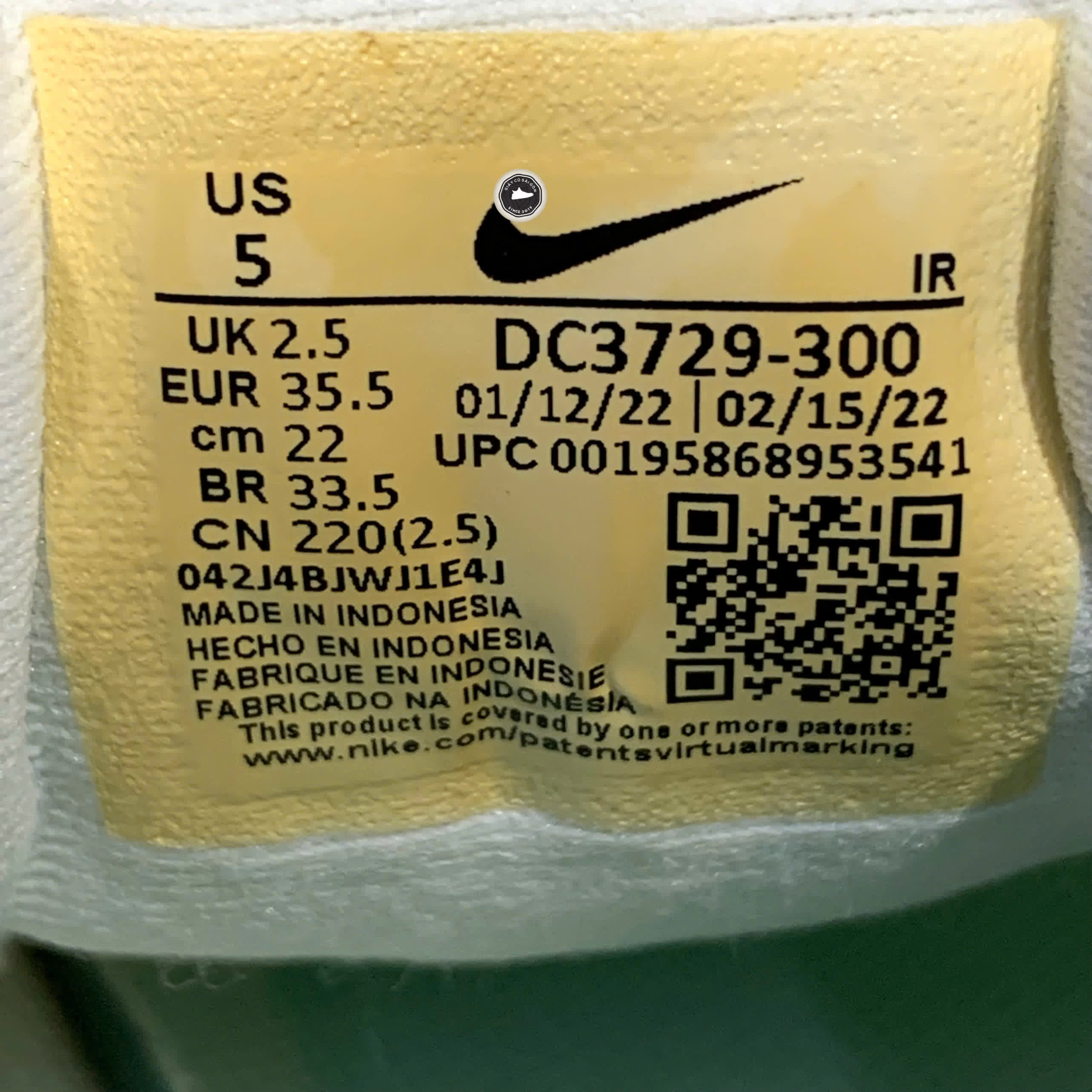 NIKE REVOLUTION 6 NEXT NATURE MINT FOAM DC3729-300 SIZE 35.5 GIÀY 2HAND CHÍNH HÃNG PVN20941