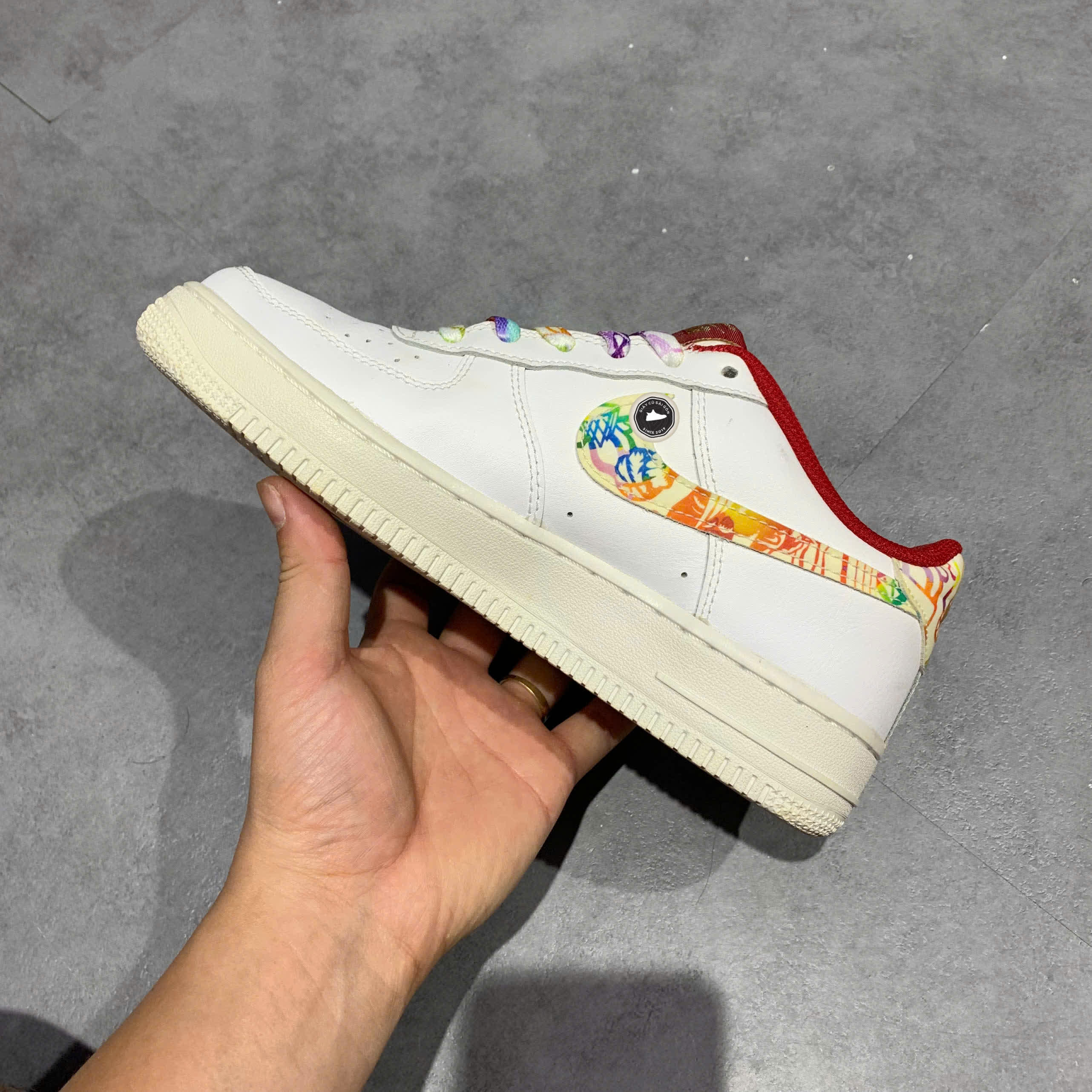 NIKE AIR FORCE 1 CHINESE NEW YEAR 2020 (GS) CU2980 191 SIZE 38 GIÀY 2HAND CHÍNH HÃNG PVN20686