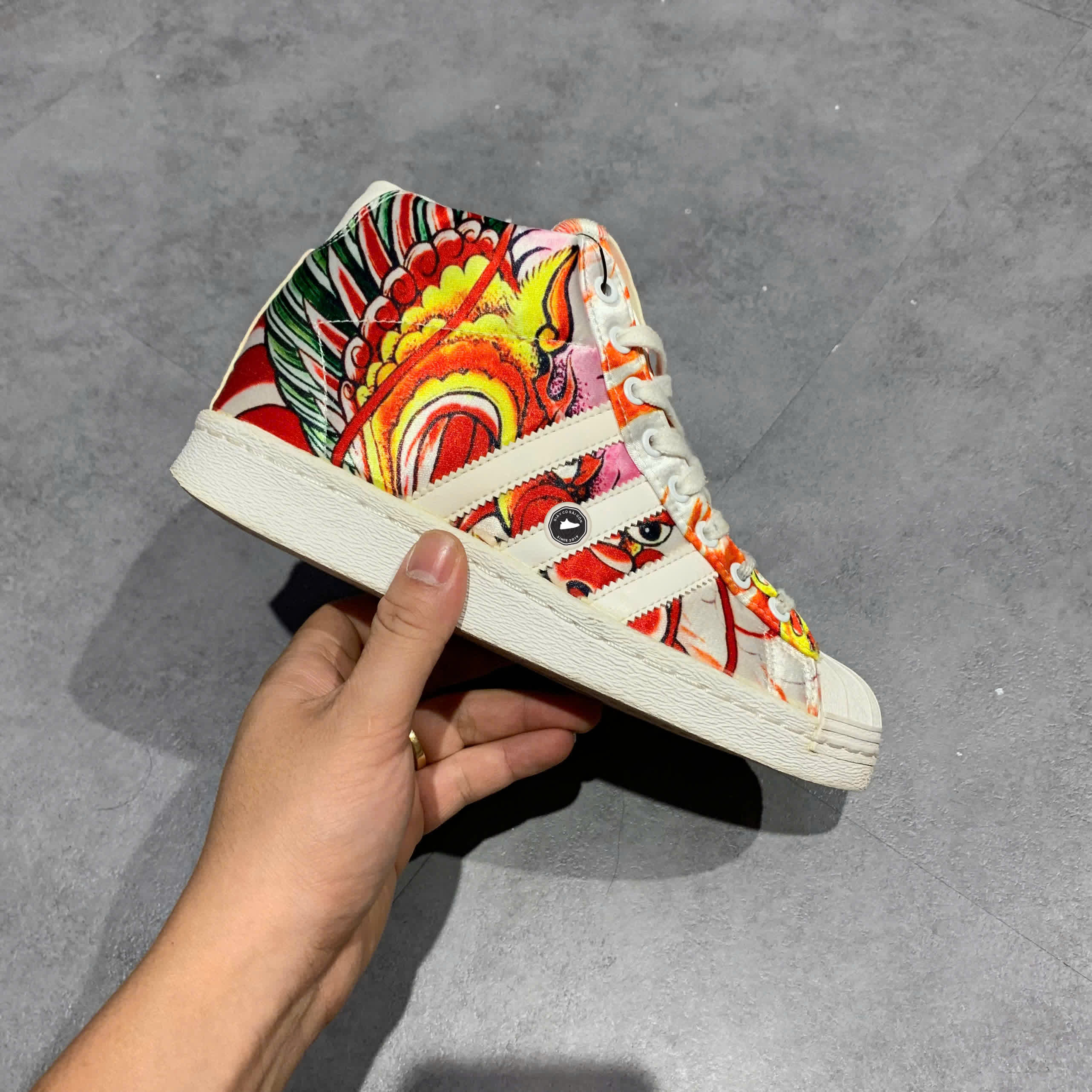 ADIDAS ORIGINALS SUPERSTAR UP BY RITA ORA MULTICOLOR B26723 SIZE 37 1/3 GIÀY 2HAND CHÍNH HÃNG PVN20897