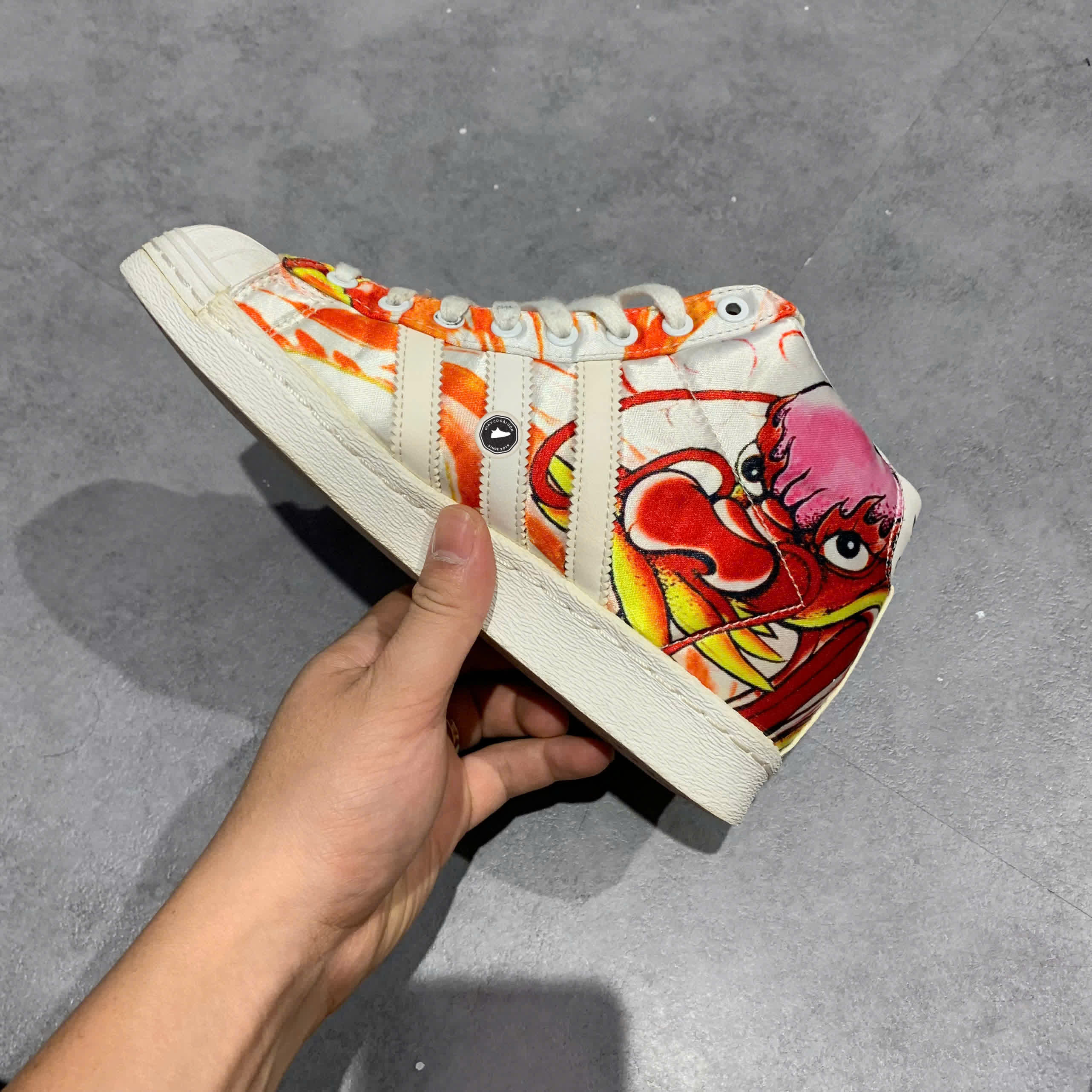 ADIDAS ORIGINALS SUPERSTAR UP BY RITA ORA MULTICOLOR B26723 SIZE 37 1/3 GIÀY 2HAND CHÍNH HÃNG PVN20897