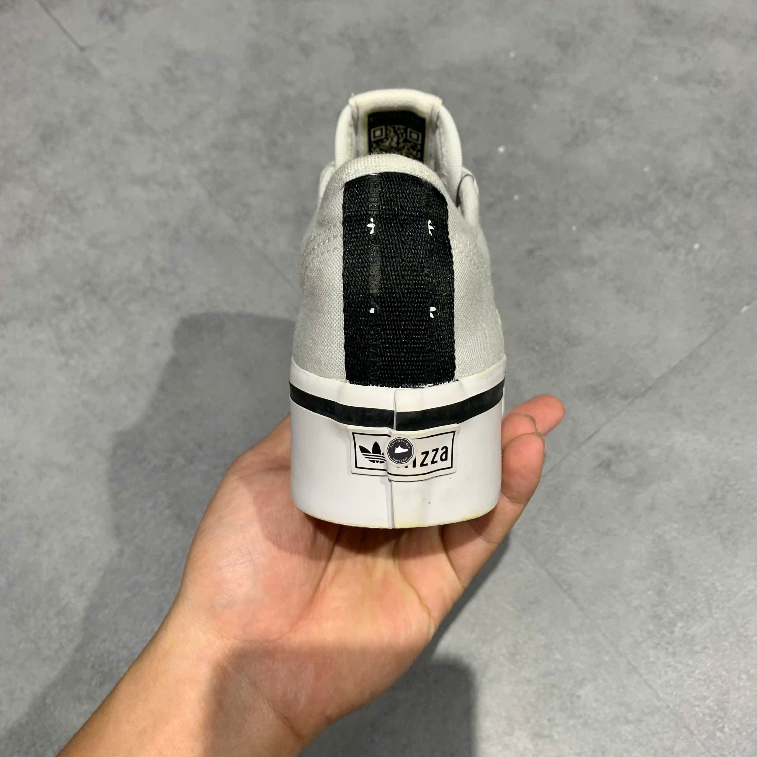 adidas Nizza Platform Lo Parley White Black GW3870 SIZE 37 1/3 GIÀY 2HAND CHÍNH HÃNG PVN20945