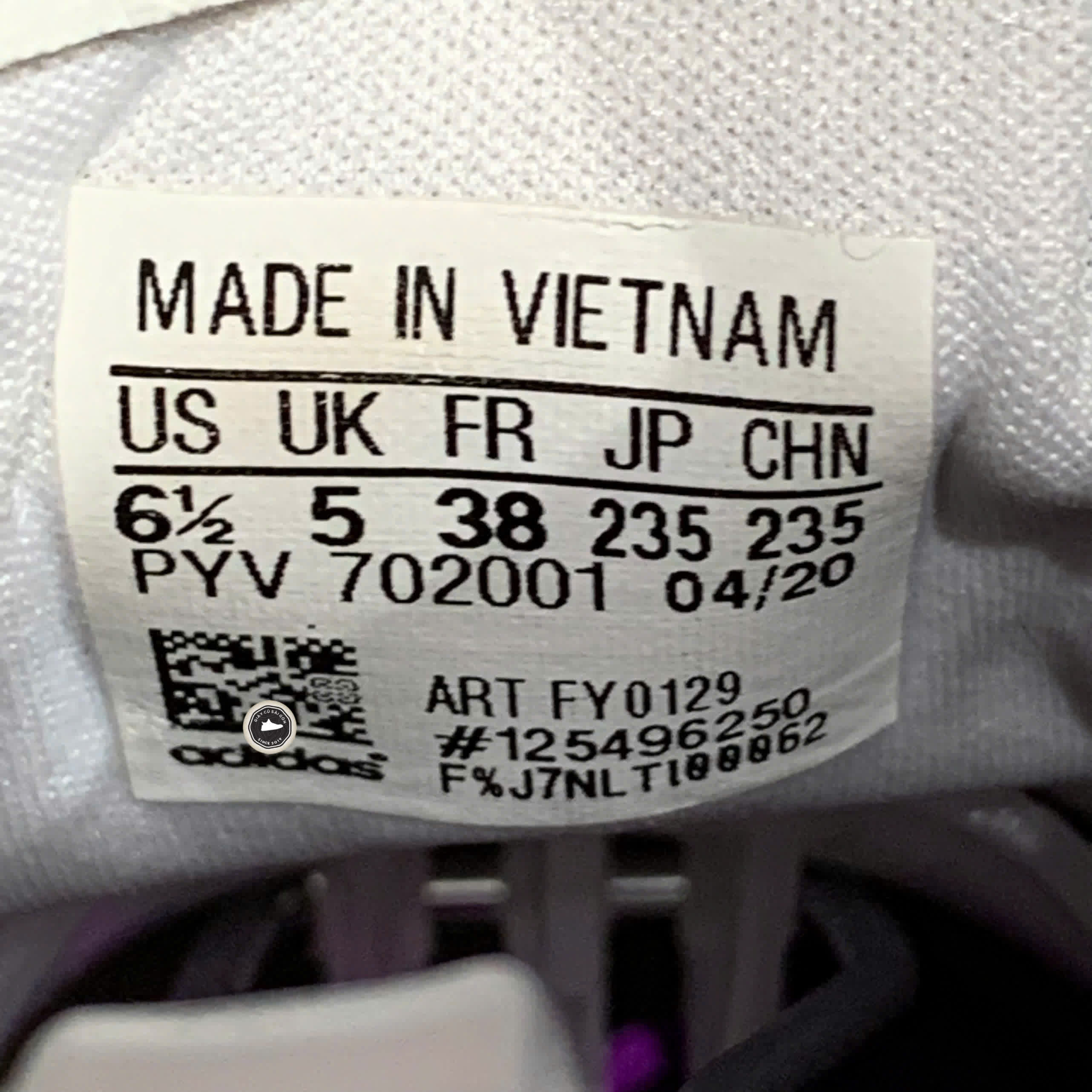 ADIDAS SUPERSTAR BOLD 'CLEAN CLASSICS COLLECTION - WHITE SHOCK PURPLE' FY0129 SIZE 38 GIÀY 2HAND CHÍNH HÃNG PVN20948