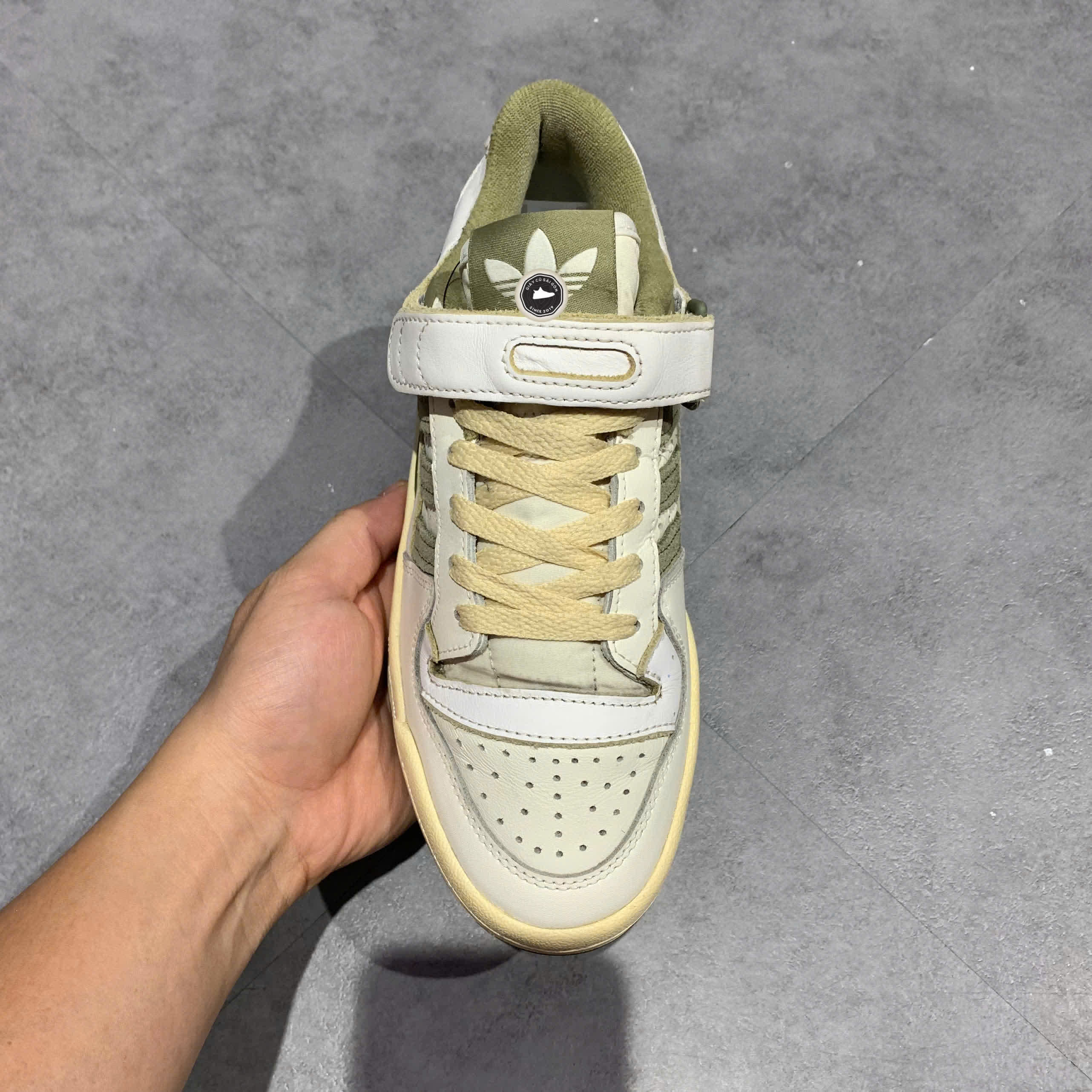 Adidas Originals Forum 84 ‘Cream Olive’ ID4762 SIZE 36 2/3 GIÀY 2HAND CHÍNH HÃNG PVN20940