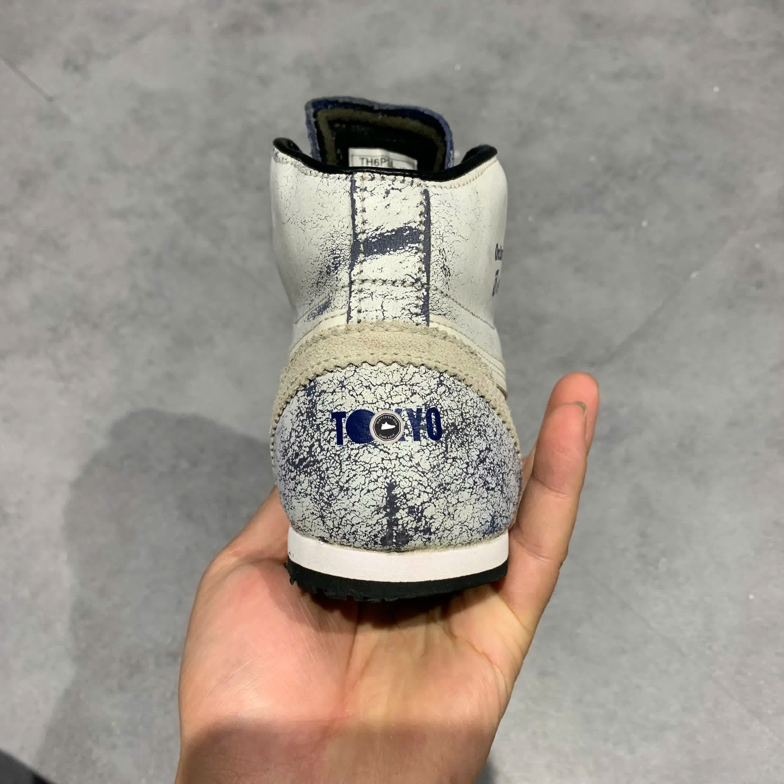 ONITSUKA TIGER MEXICO MID RUNNER 'BLUE' TH6P3L SIZE 37 GIÀY 2HAND CHÍNH HÃNG PVN20969