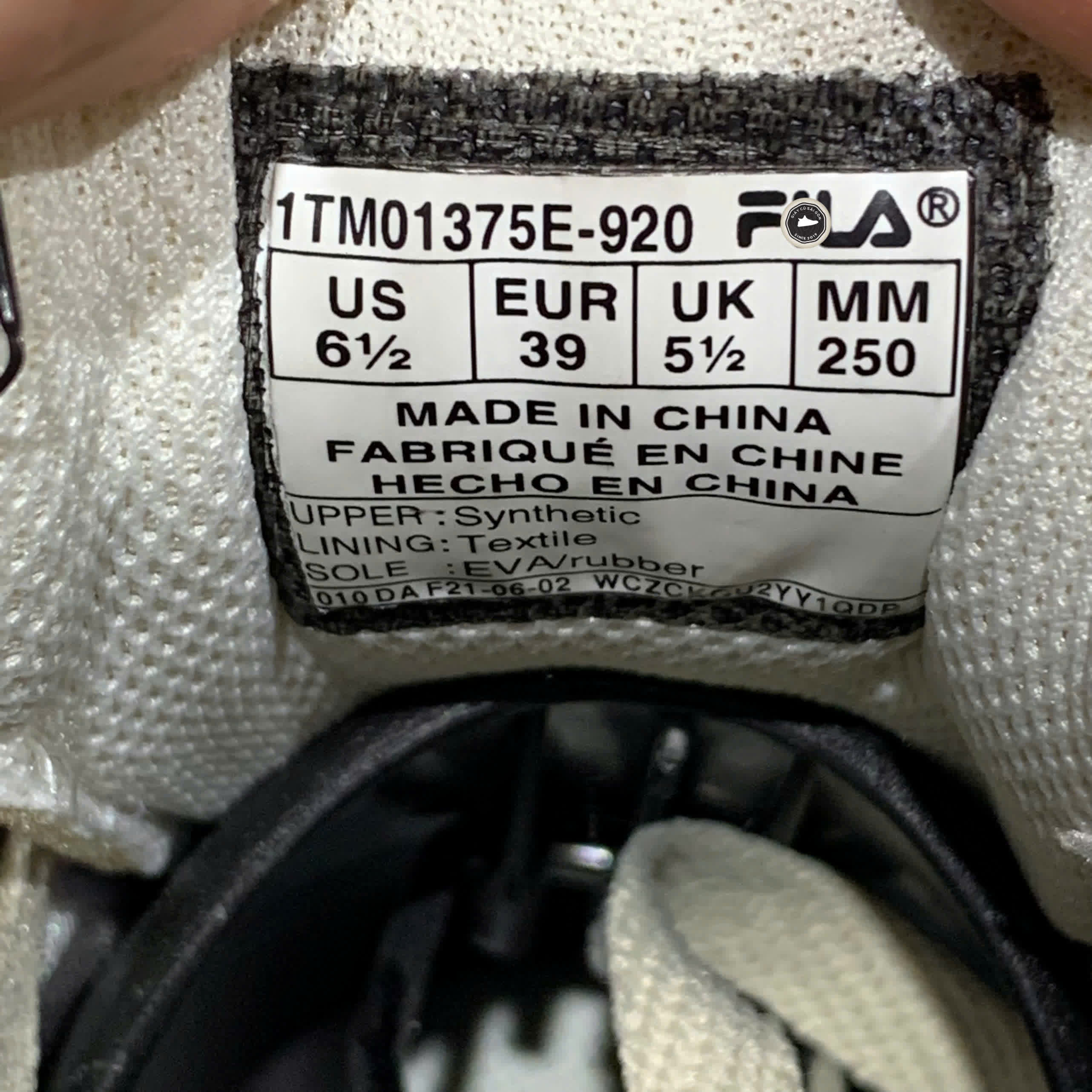 FILA Funky Tennis 1998 VC 1TM01375E 920 SIZE 39 GIÀY 2HAND CHÍNH HÃNG PVN20928