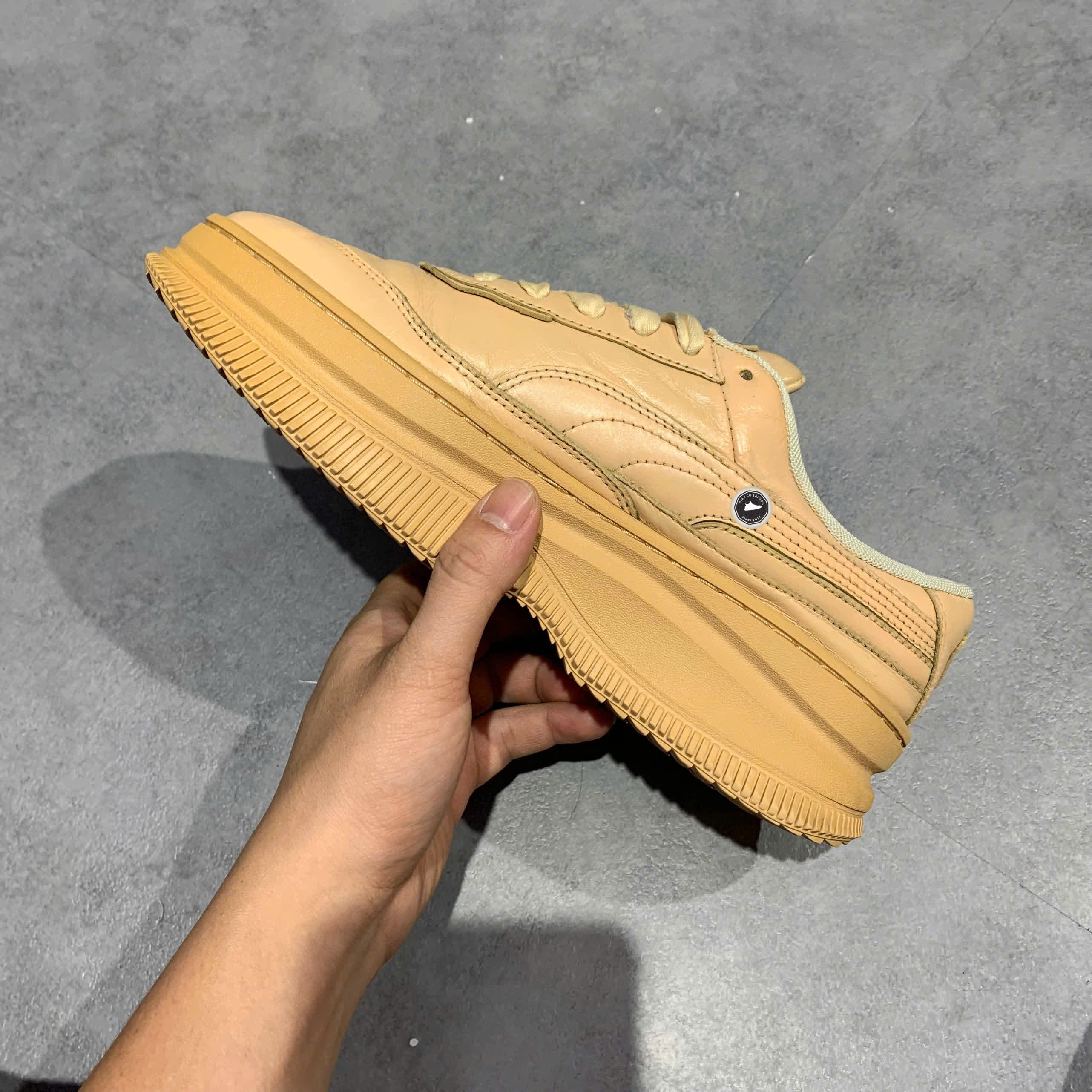 PUMA Deva 'Natural Vachetta' 371199 02 SIZE 39 GIÀY 2HAND CHÍNH HÃNG PVN20946