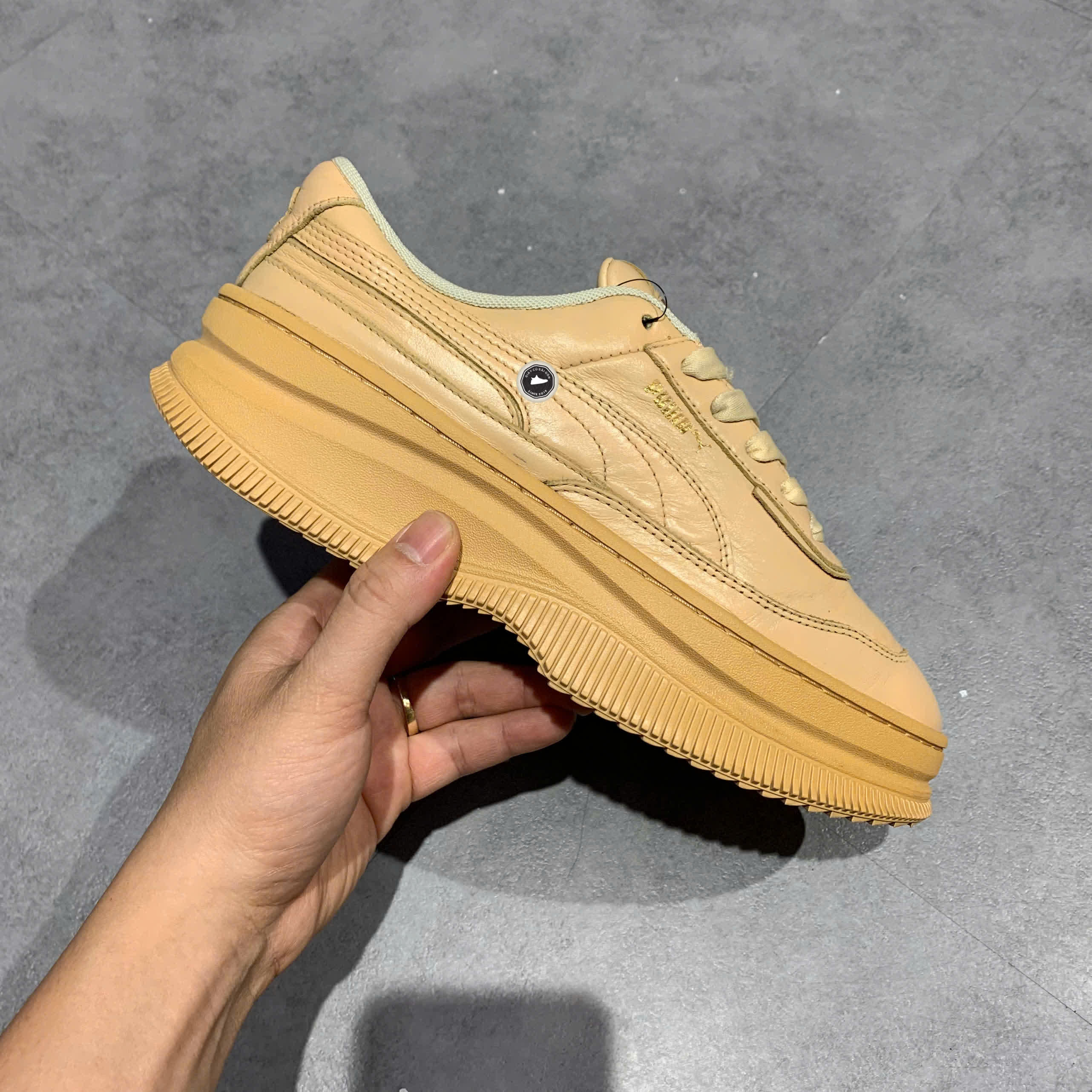 PUMA Deva 'Natural Vachetta' 371199 02 SIZE 39 GIÀY 2HAND CHÍNH HÃNG PVN20946
