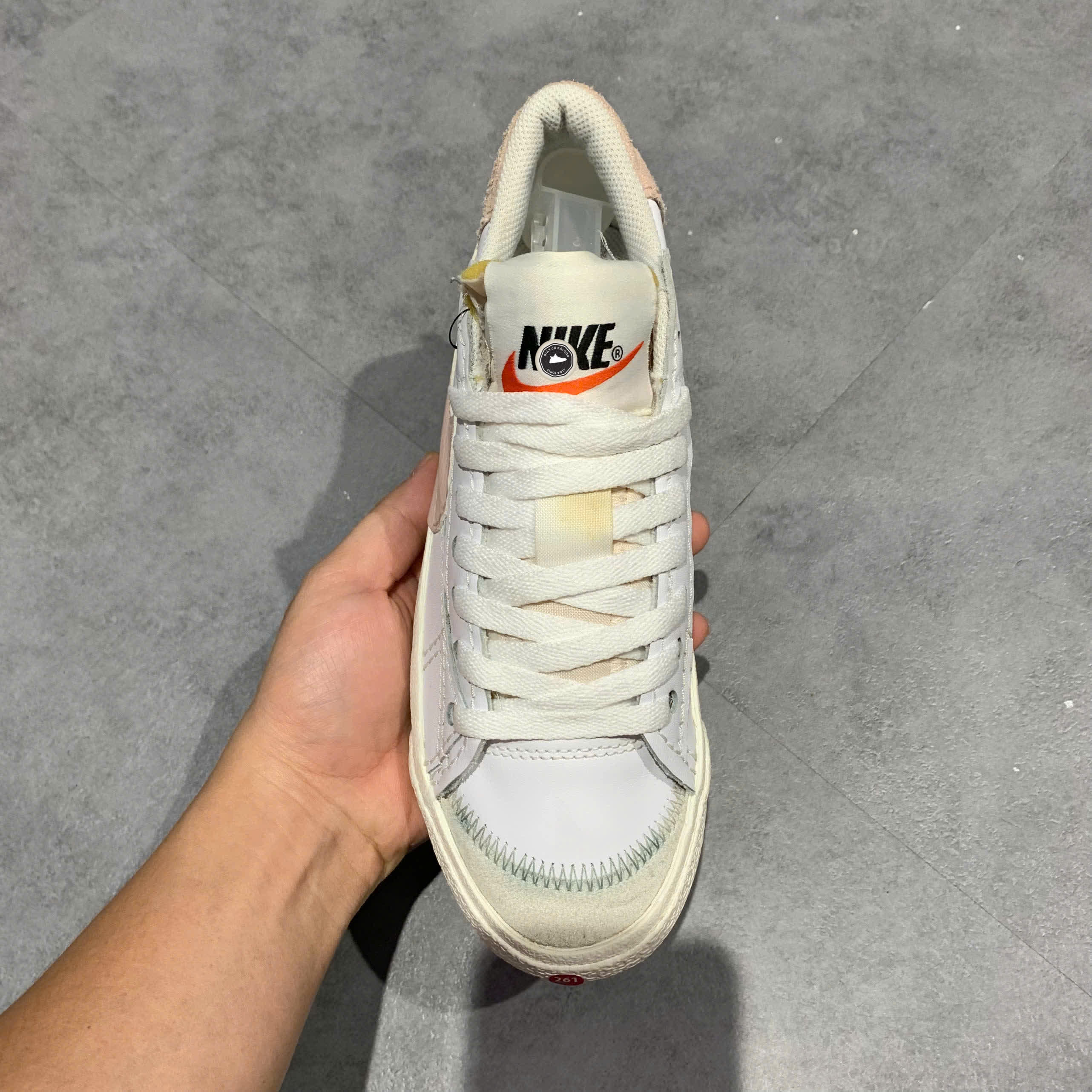 NIKE BLAZER LOW '77 JUMBO DQ1470 102 SIZE 38 GIÀY 2HAND CHÍNH HÃNG PVN20817