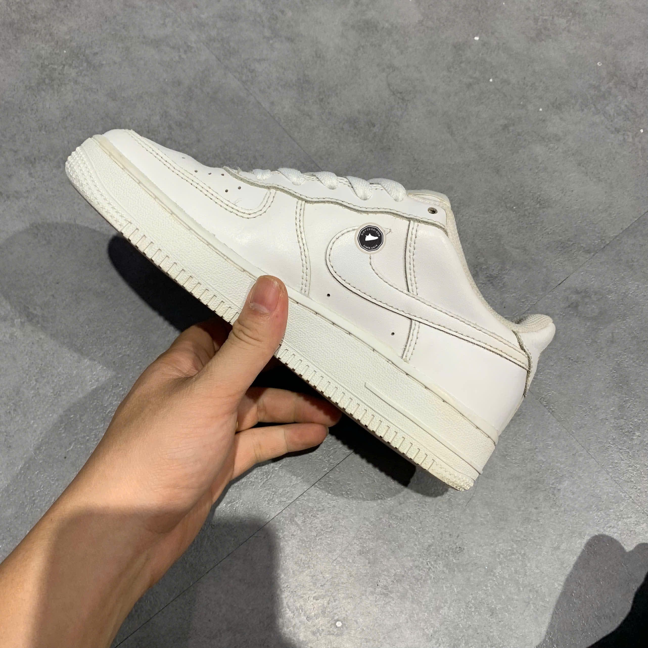 Nike Air Force 1 Low GS 'Triple White' 314192 117 SIZE 36 GIÀY 2HAND CHÍNH HÃNG PVN20796