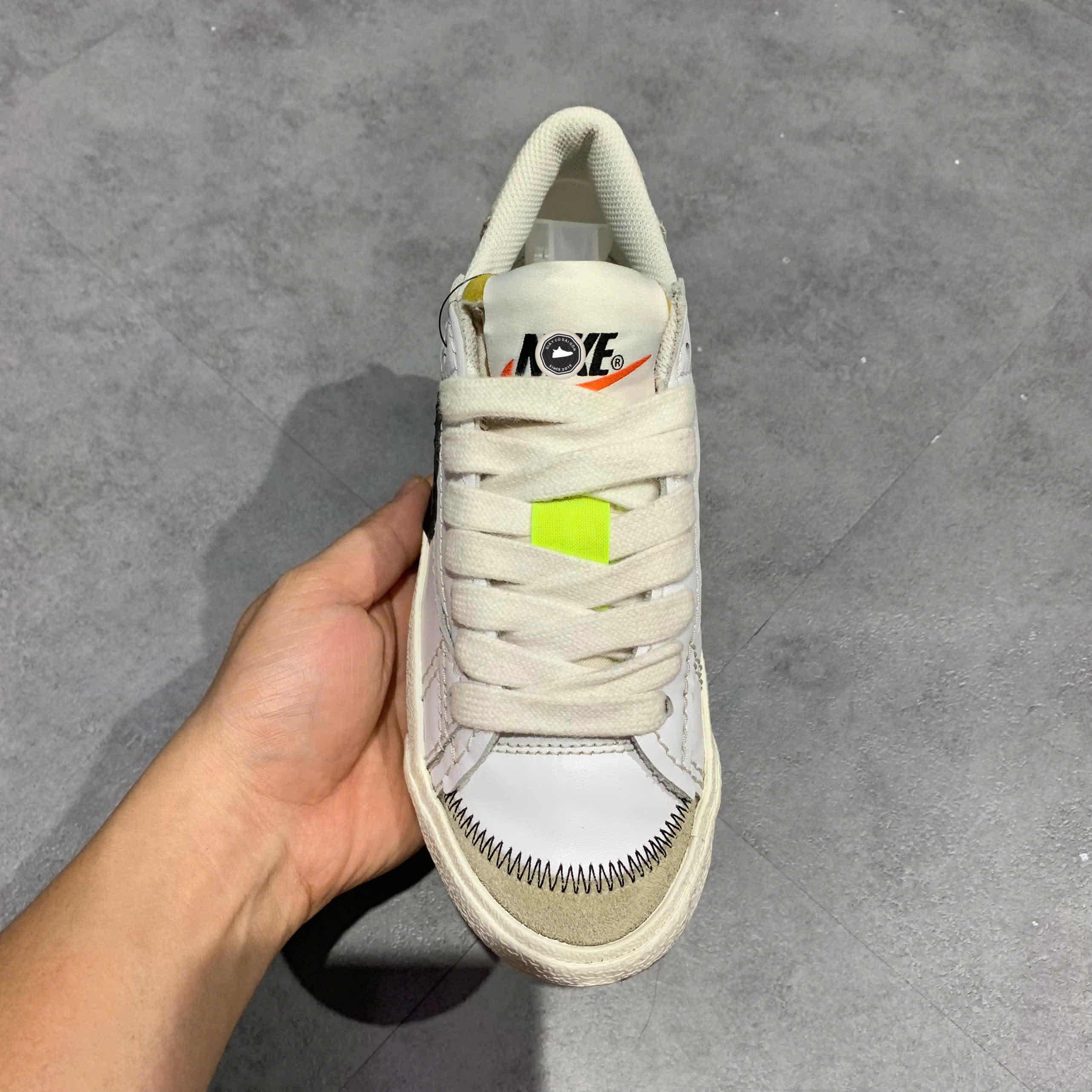 NIKE BLAZER LOW '77 JUMBO DQ1470 101 SIZE 36.5 GIÀY 2HAND CHÍNH HÃNG PVN20874