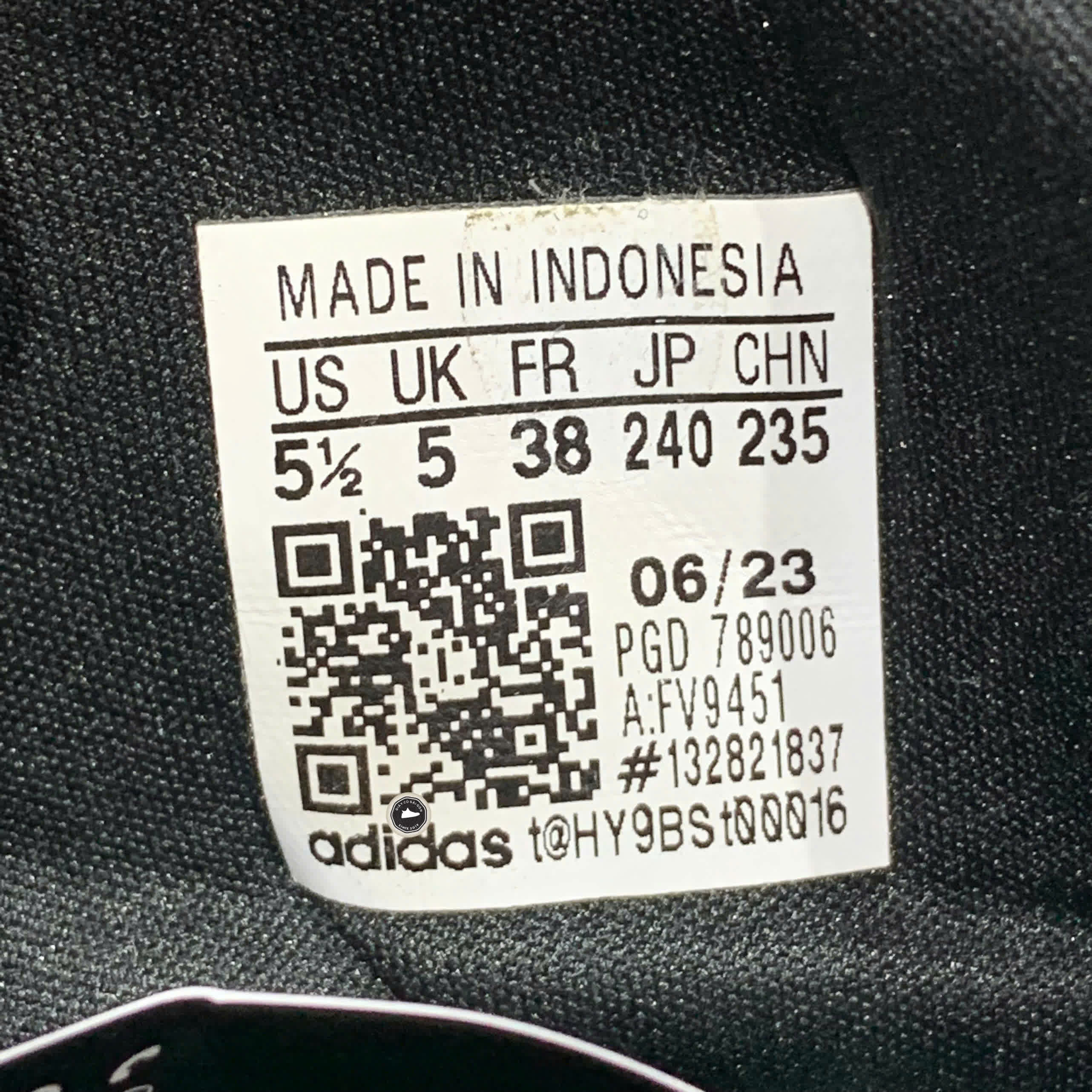 Adidas OwnTheGame K Wide J Black FV9451 SIZE 38 GIÀY 2HAND CHÍNH HÃNG PVN20889