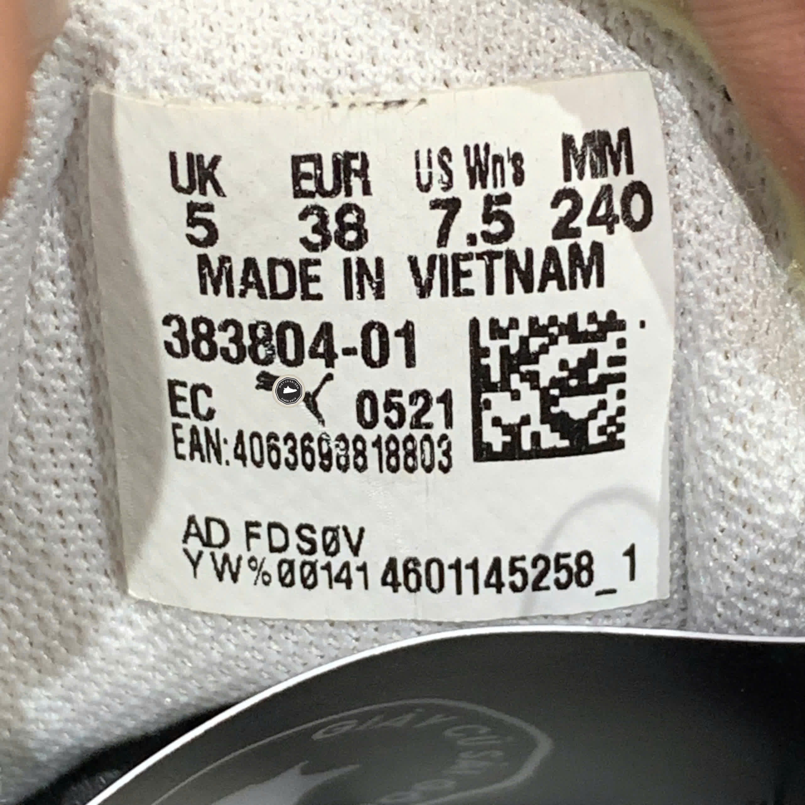 PUMA Kaia Platform 'White Black' 383804-01 SIZE 38 GIÀY 2HAND CHÍNH HÃNG PVN20844