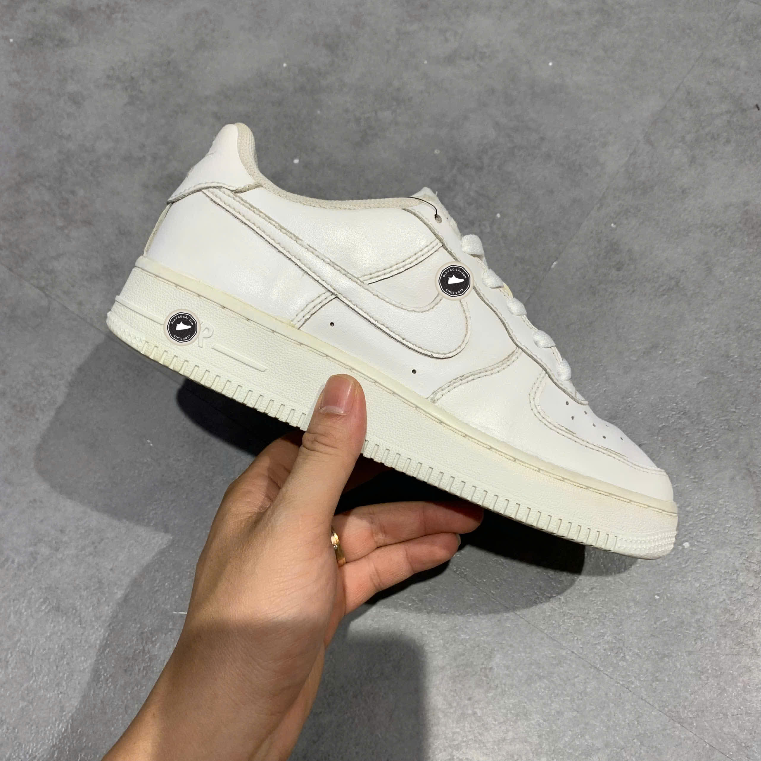Nike Air Force 1 Low GS 'White' 314192 117 SIZE 37.5 GIÀY 2HAND CHÍNH HÃNG PVN20705